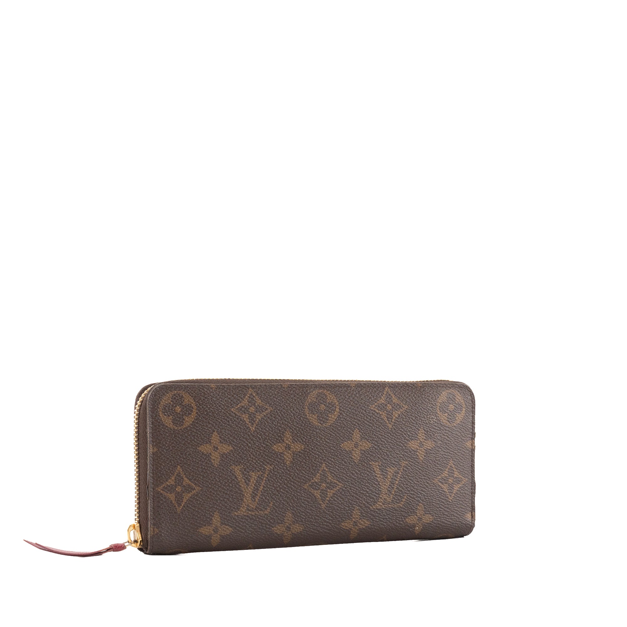 LOUIS VUITTON - Portefeuille Clémence Louis Vuitton en toile enduite monogrammée