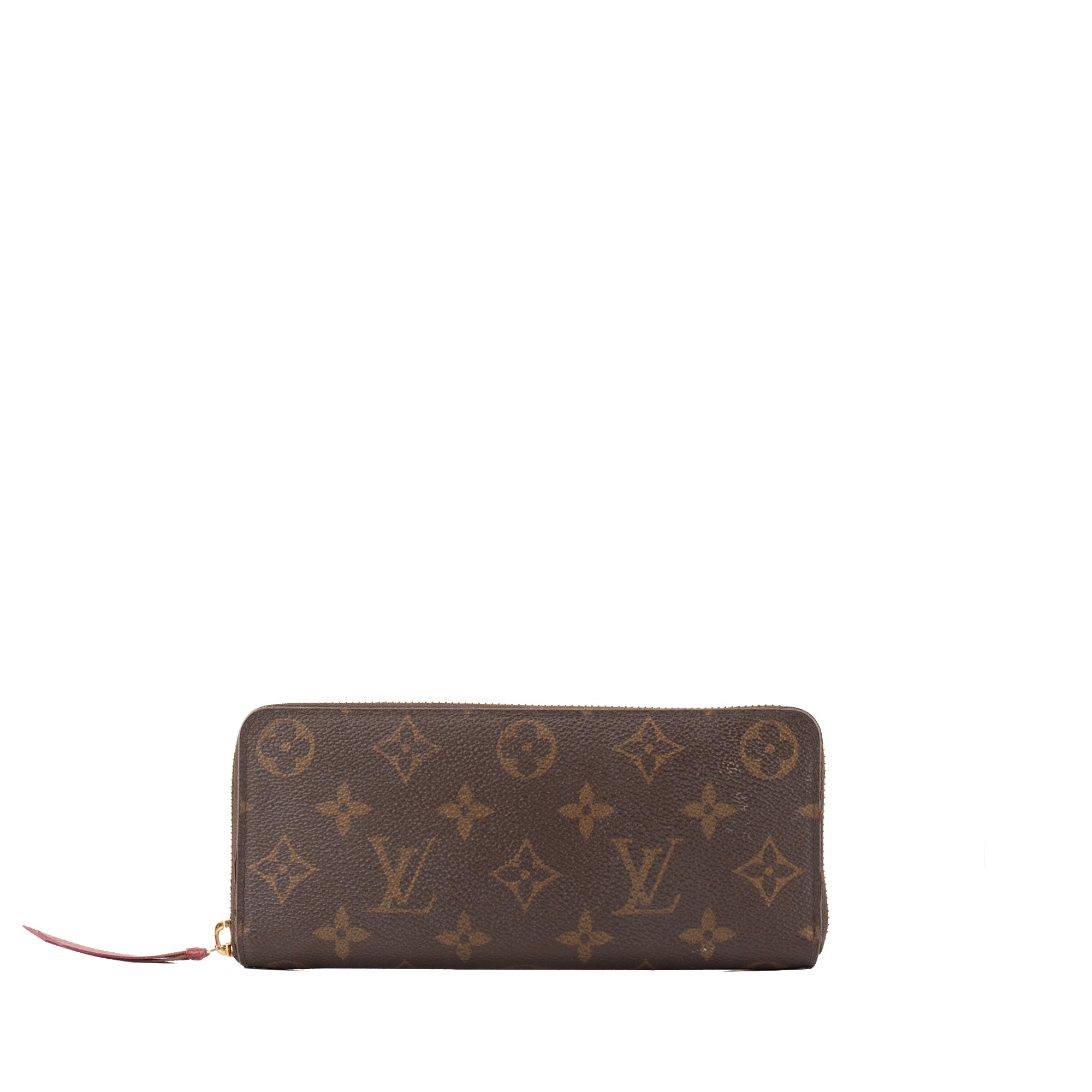 LOUIS VUITTON - Portefeuille Clémence Louis Vuitton en toile enduite monogrammée