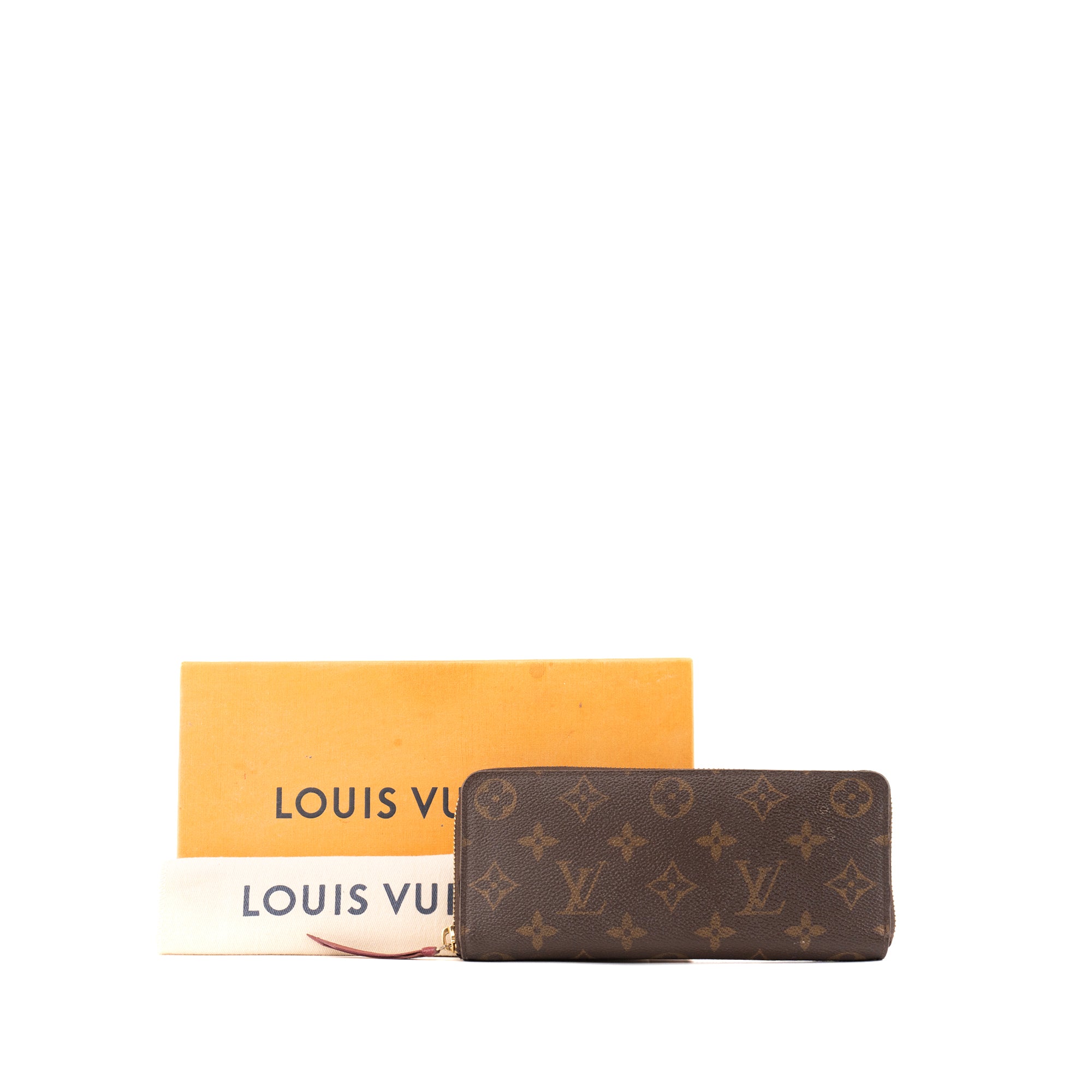 LOUIS VUITTON - Portefeuille Clémence Louis Vuitton en toile enduite monogrammée