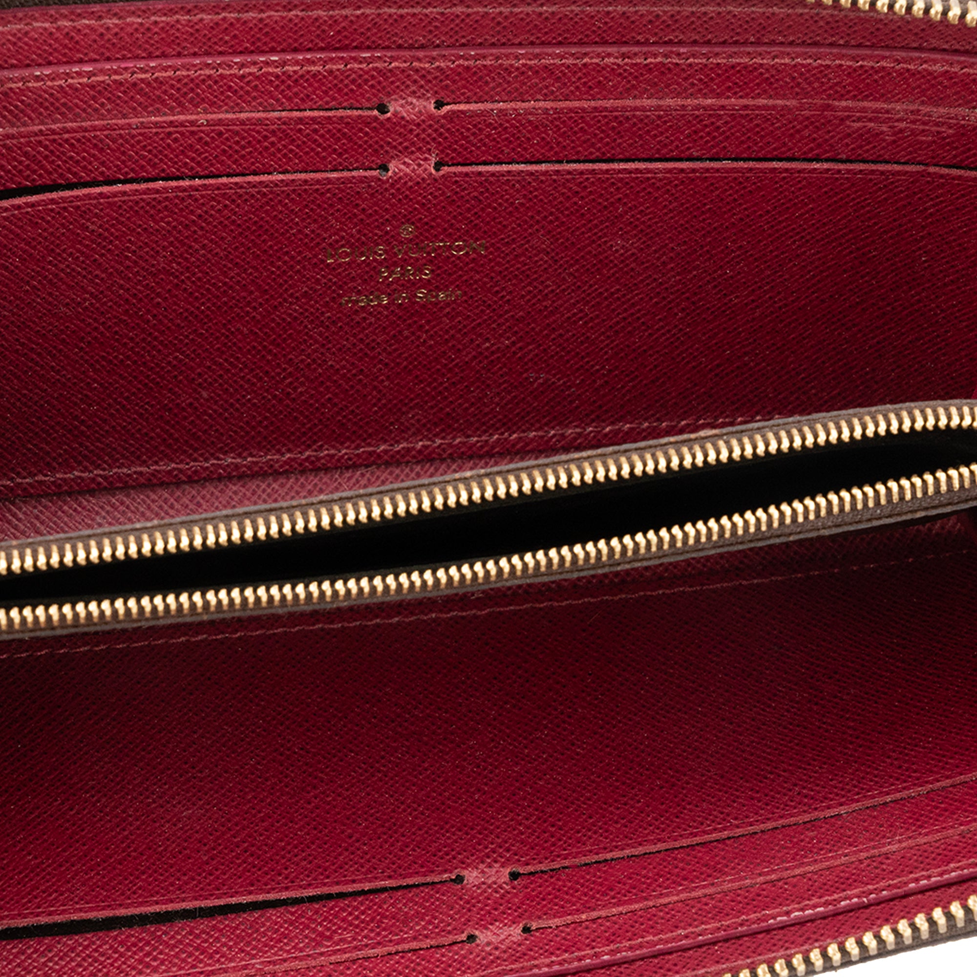LOUIS VUITTON - Portefeuille Clémence Louis Vuitton en toile enduite monogrammée