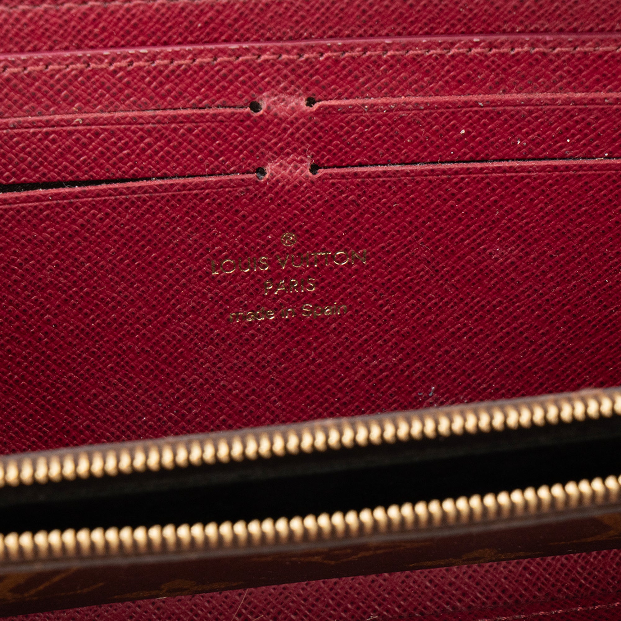 LOUIS VUITTON - Portefeuille Clémence Louis Vuitton en toile enduite monogrammée