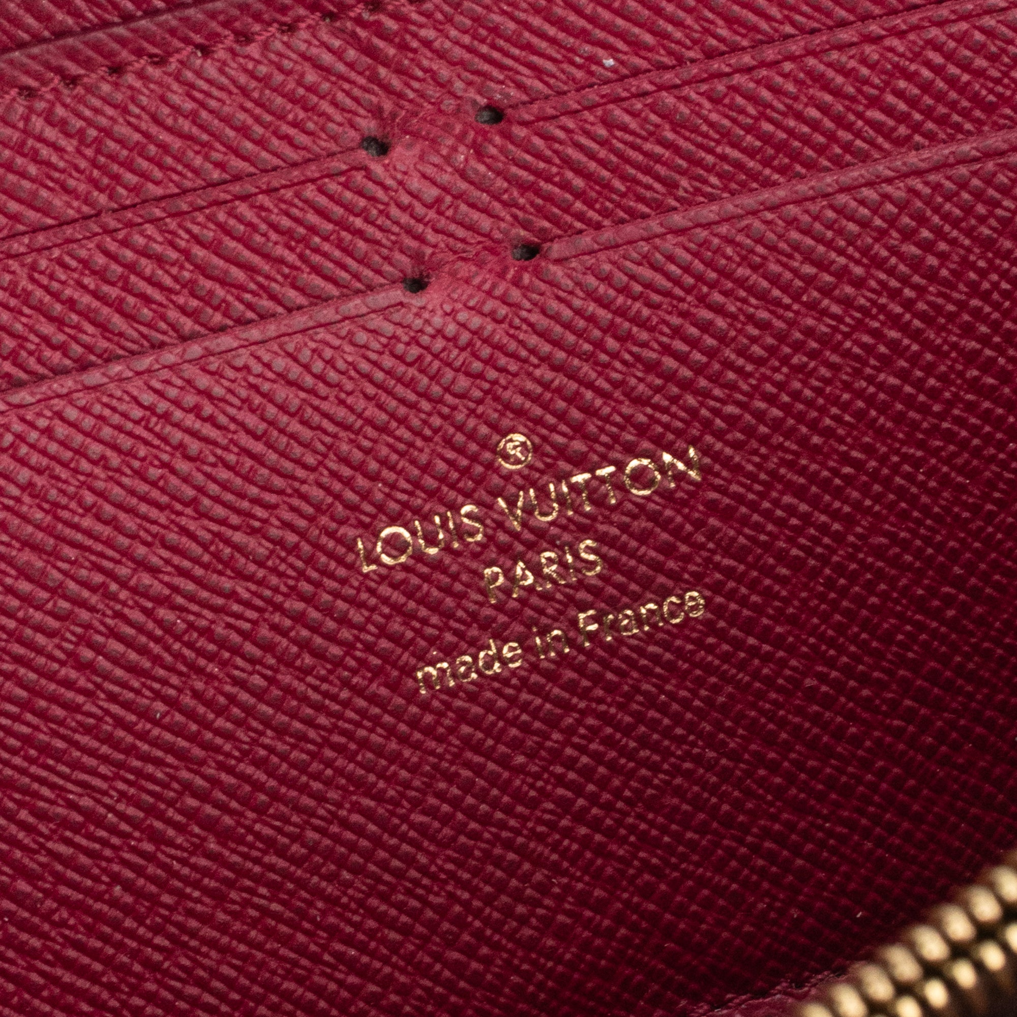 LOUIS VUITTON - Portefeuille Clémence Louis Vuitton en toile enduite monogrammée