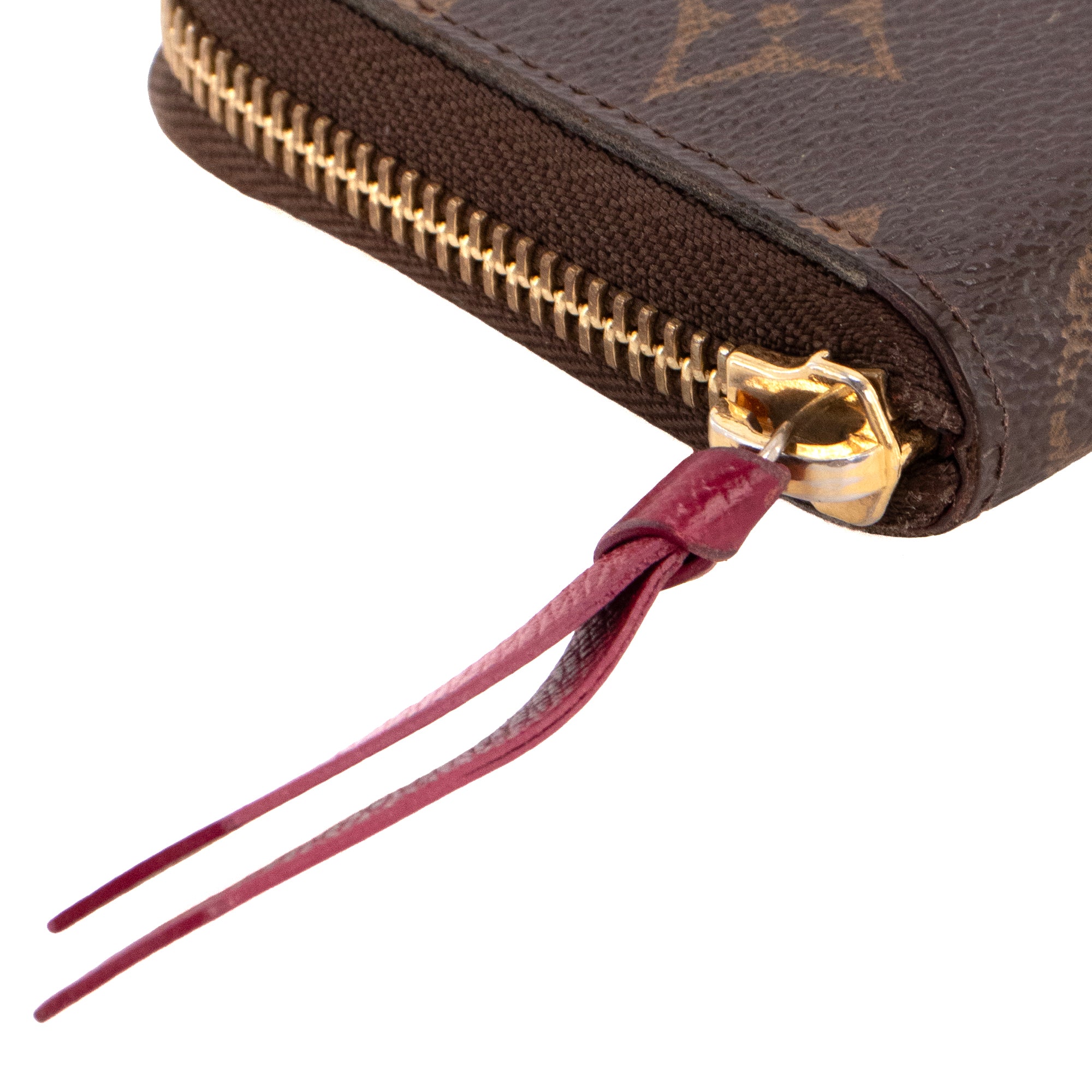 LOUIS VUITTON - Portefeuille Clémence Louis Vuitton en toile enduite monogrammée