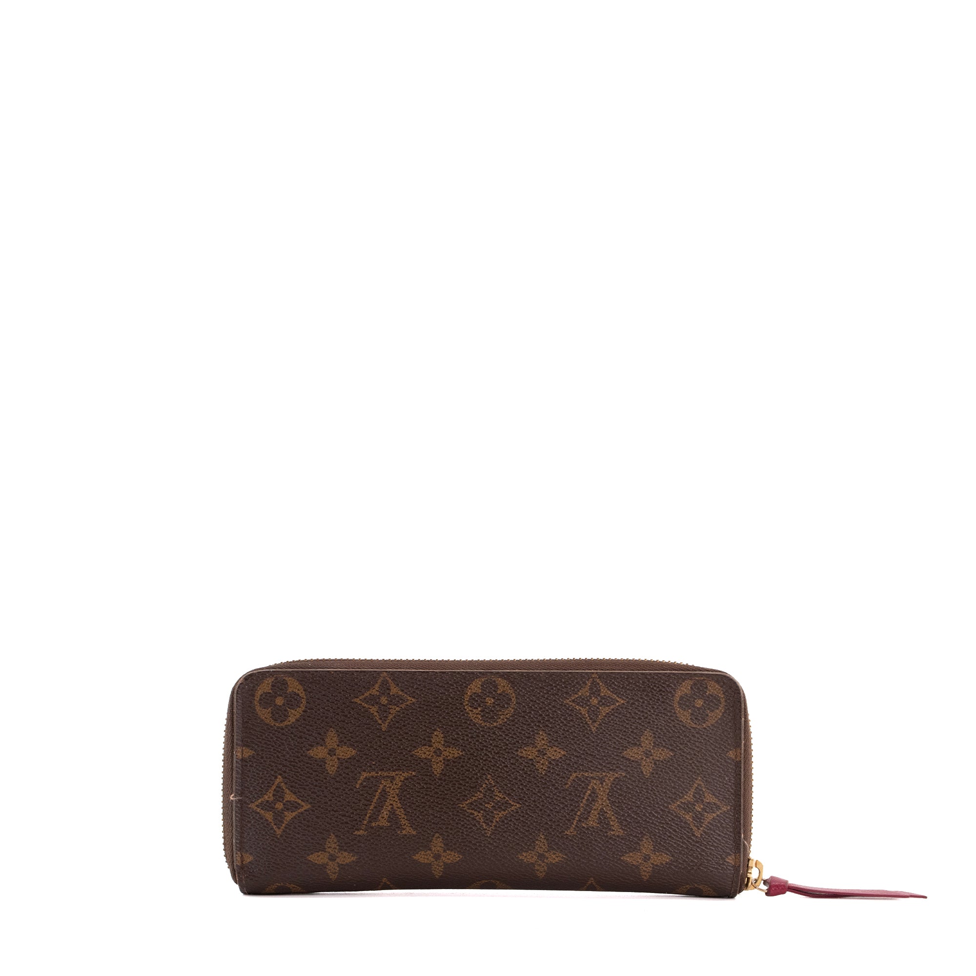 LOUIS VUITTON - Portefeuille Clémence Louis Vuitton en toile enduite monogrammée