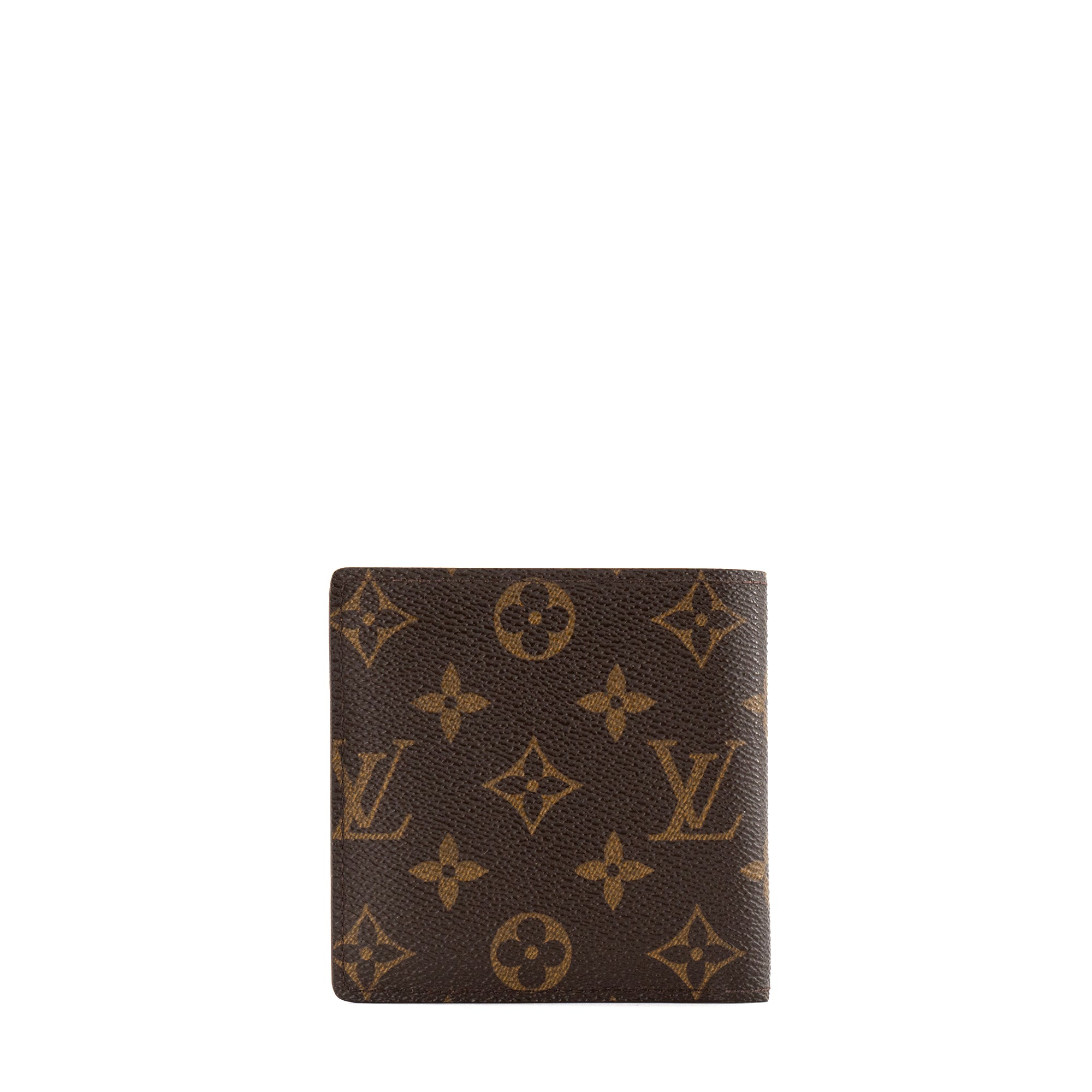 LOUIS VUITTON - Portefeuille compact Marco Louis Vuitton en toile enduite monogramme vintage