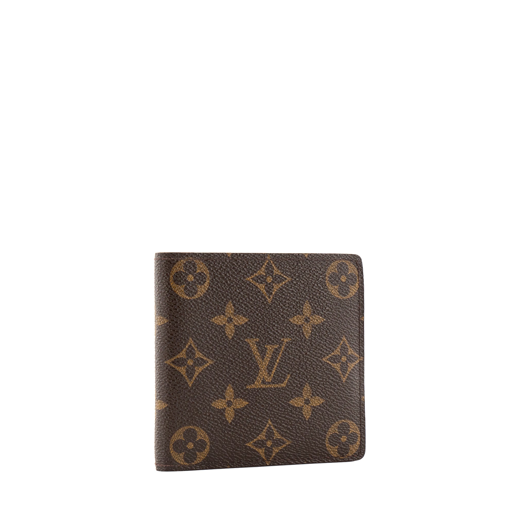 LOUIS VUITTON - Portefeuille compact Marco Louis Vuitton en toile enduite monogramme vintage