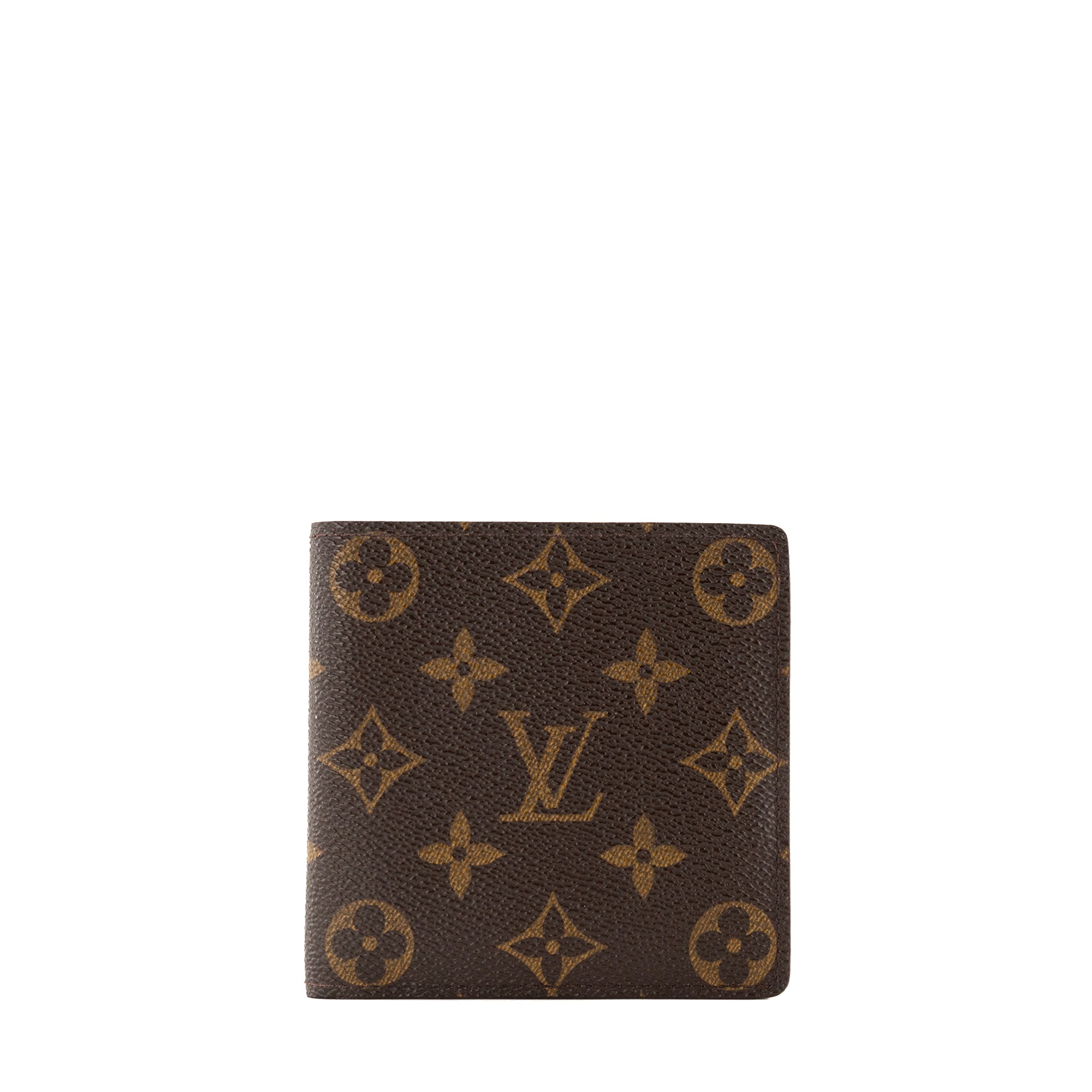 LOUIS VUITTON - Portefeuille compact Marco Louis Vuitton en toile enduite monogramme vintage
