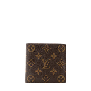 LOUIS VUITTON - Portefeuille compact Marco Louis Vuitton en toile enduite monogramme vintage