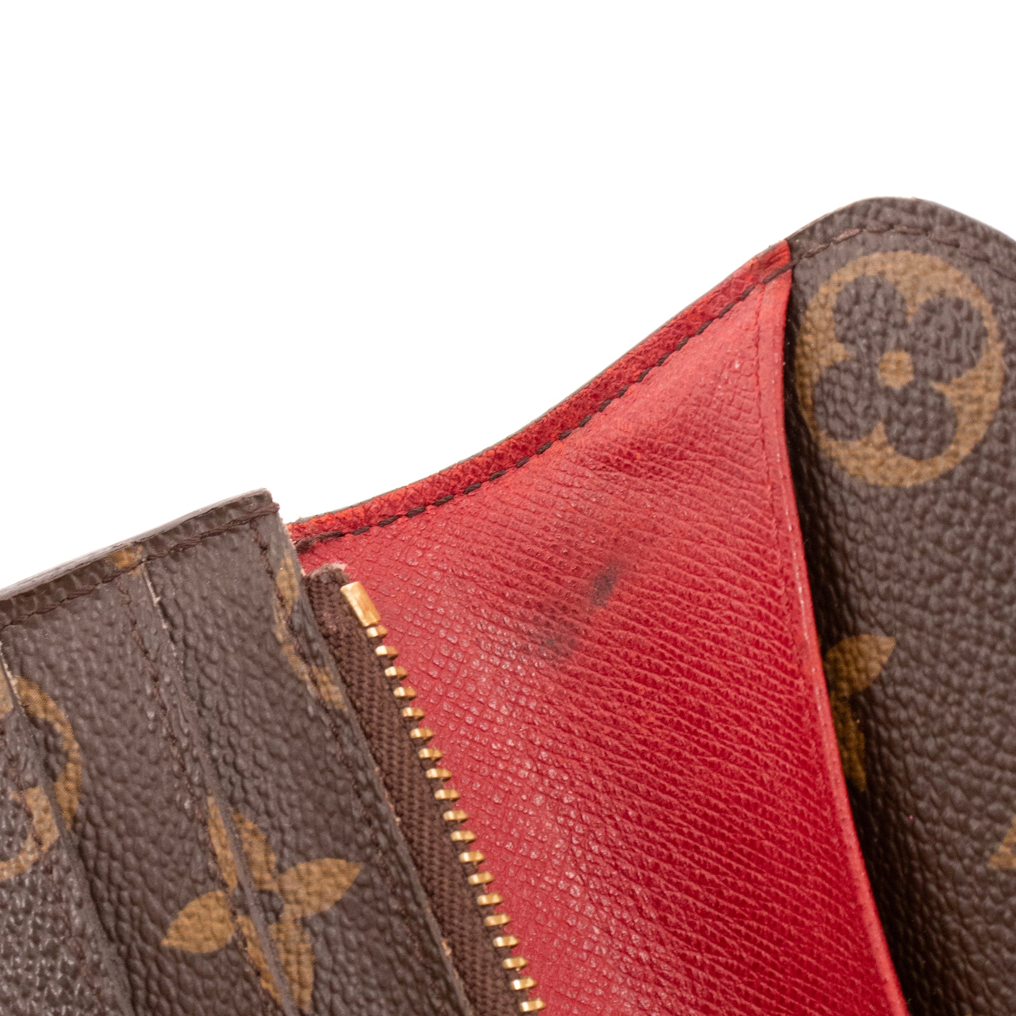 LOUIS VUITTON - Portefeuille Emilie Louis Vuitton en toile enduite monogrammée