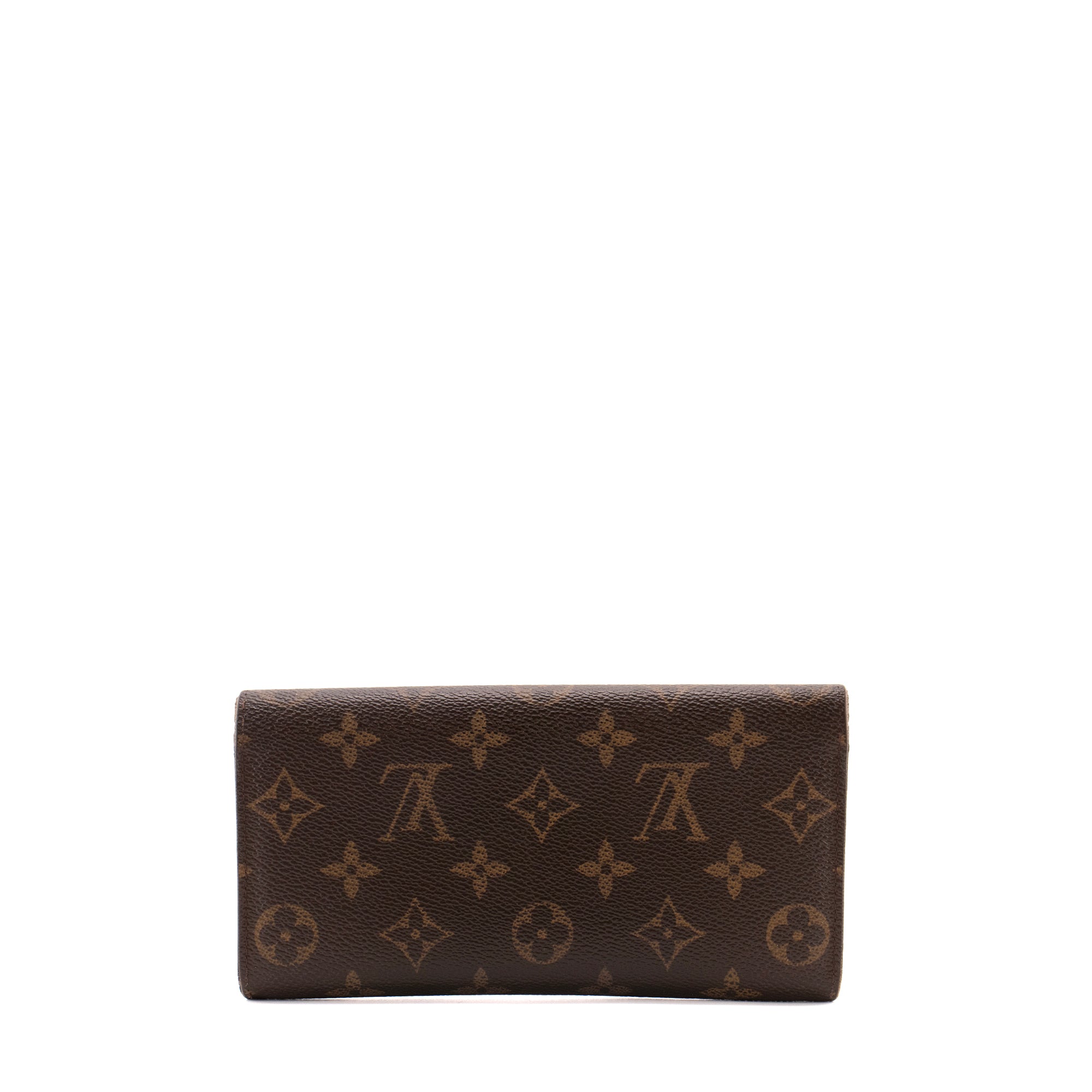 LOUIS VUITTON - Portefeuille Emilie Louis Vuitton en toile enduite monogrammée