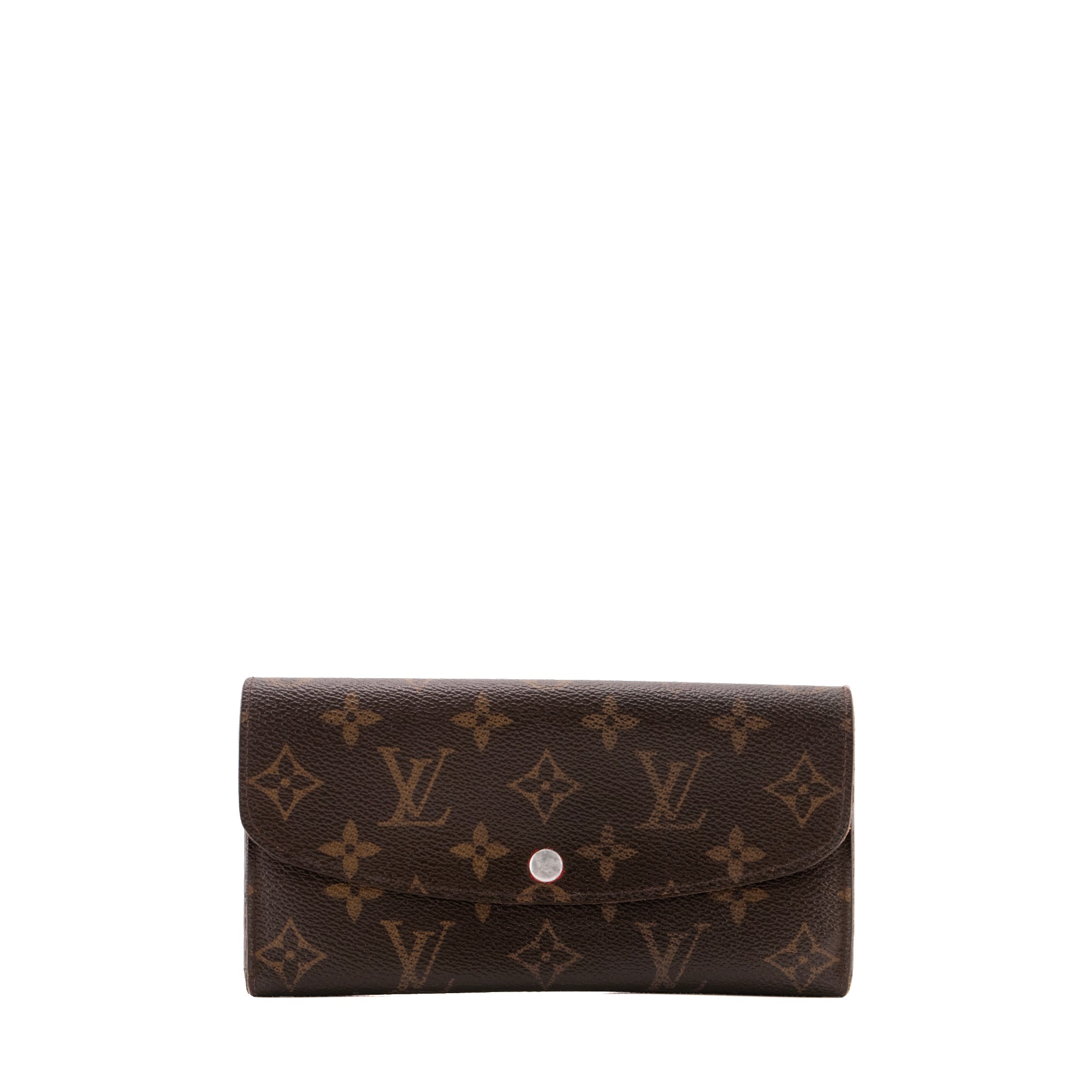LOUIS VUITTON - Portefeuille Emilie Louis Vuitton en toile enduite monogrammée