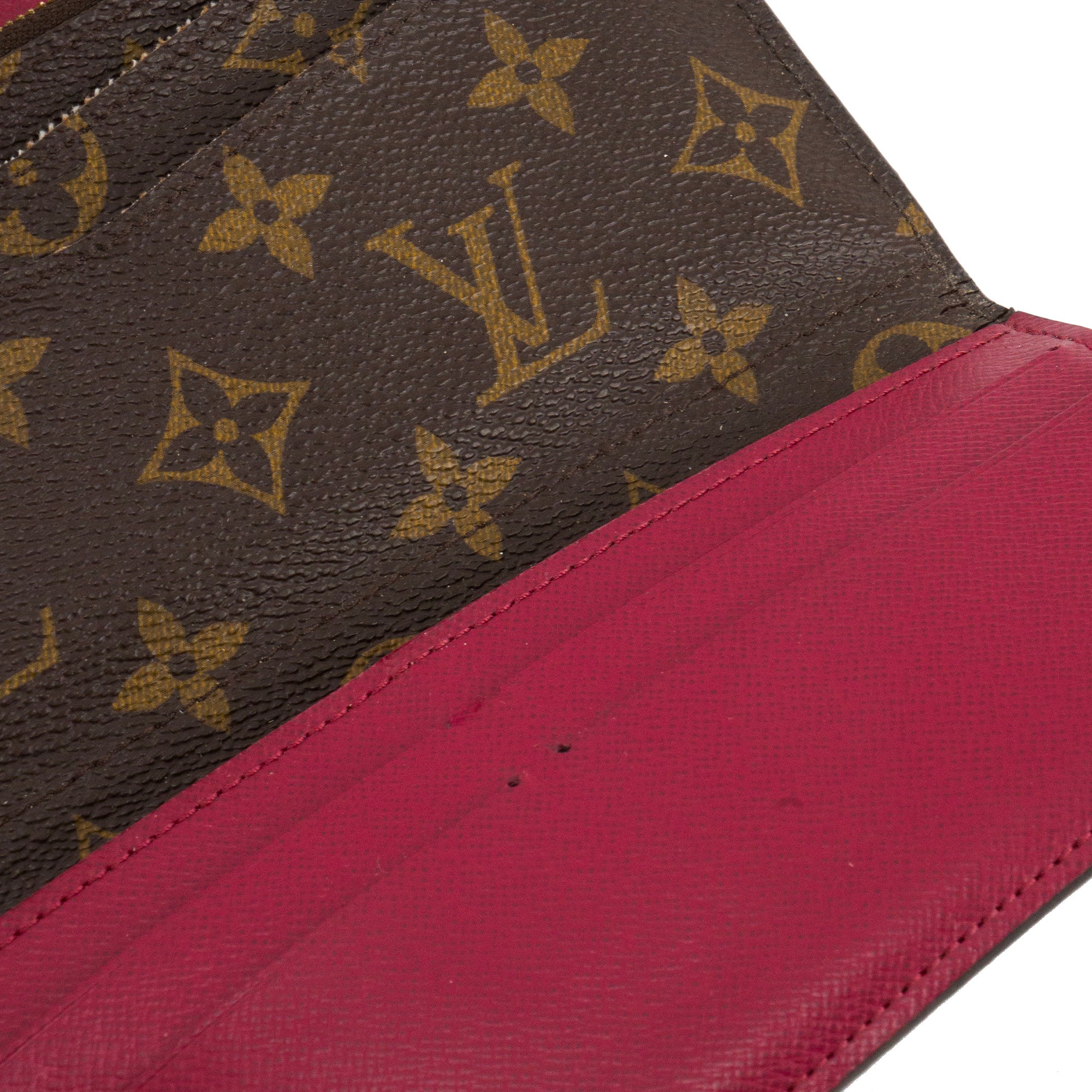 LOUIS VUITTON - Portefeuille Joséphine Louis Vuitton en toile enduite monogrammée