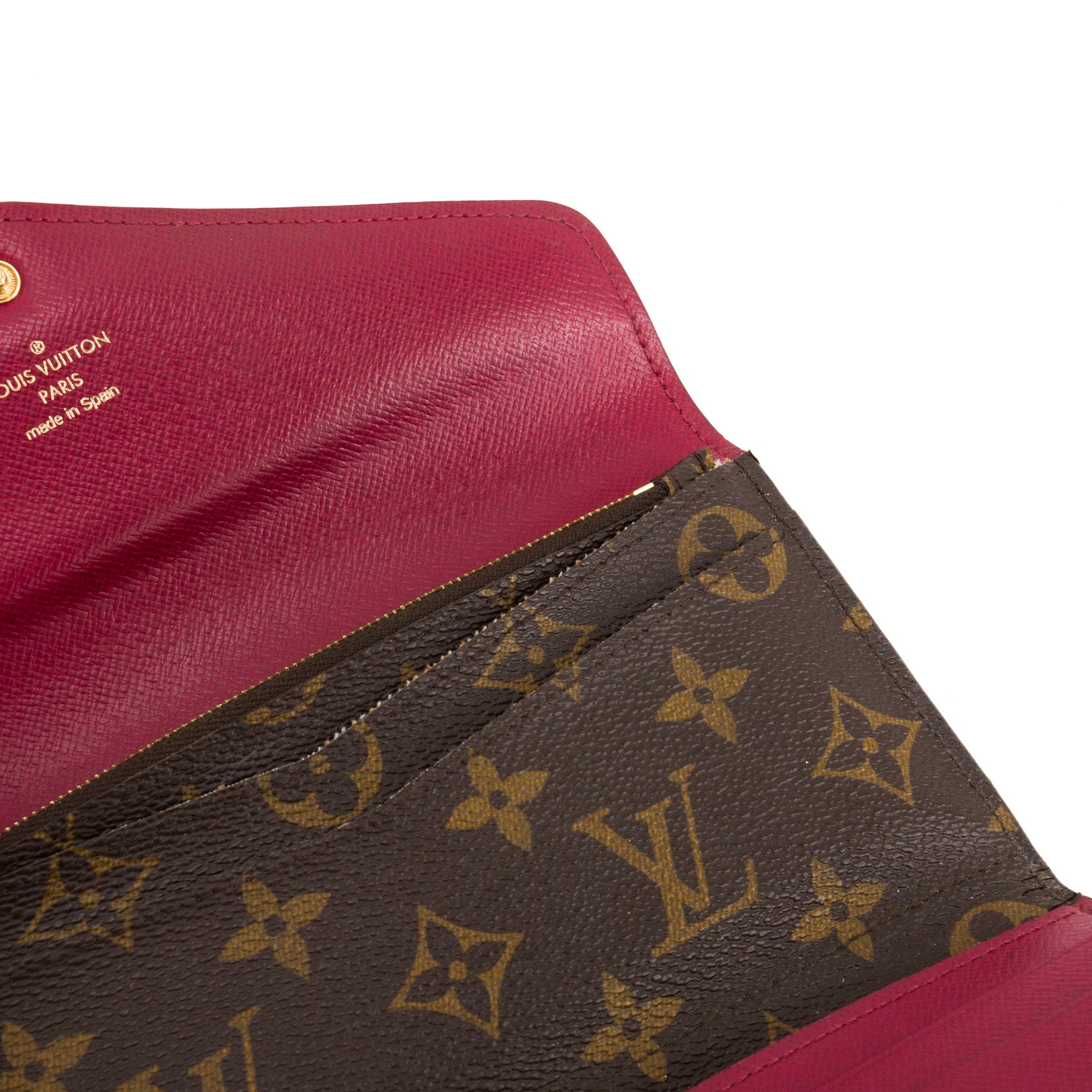 LOUIS VUITTON - Portefeuille Joséphine Louis Vuitton en toile enduite monogrammée