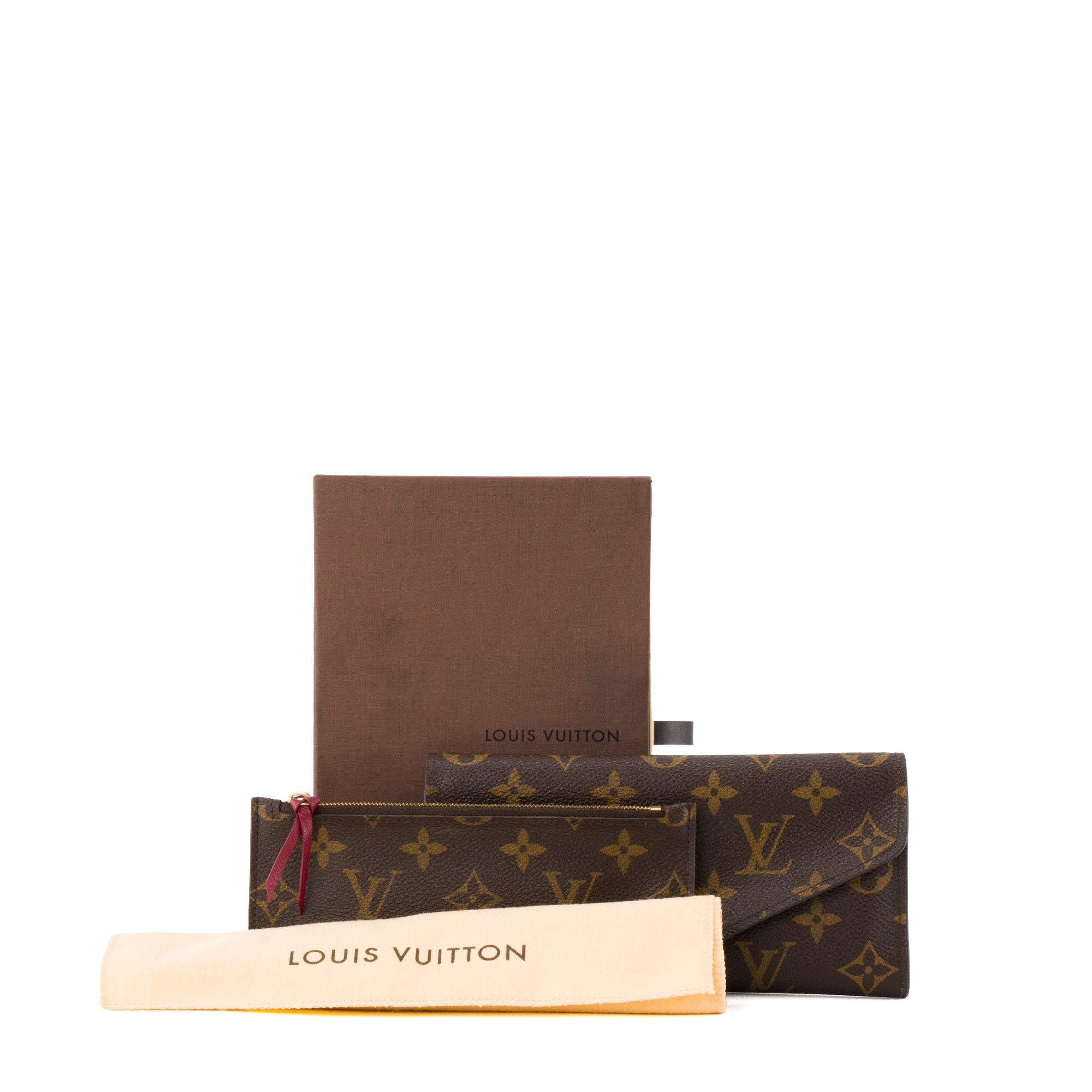 LOUIS VUITTON - Portefeuille Joséphine Louis Vuitton en toile enduite monogrammée