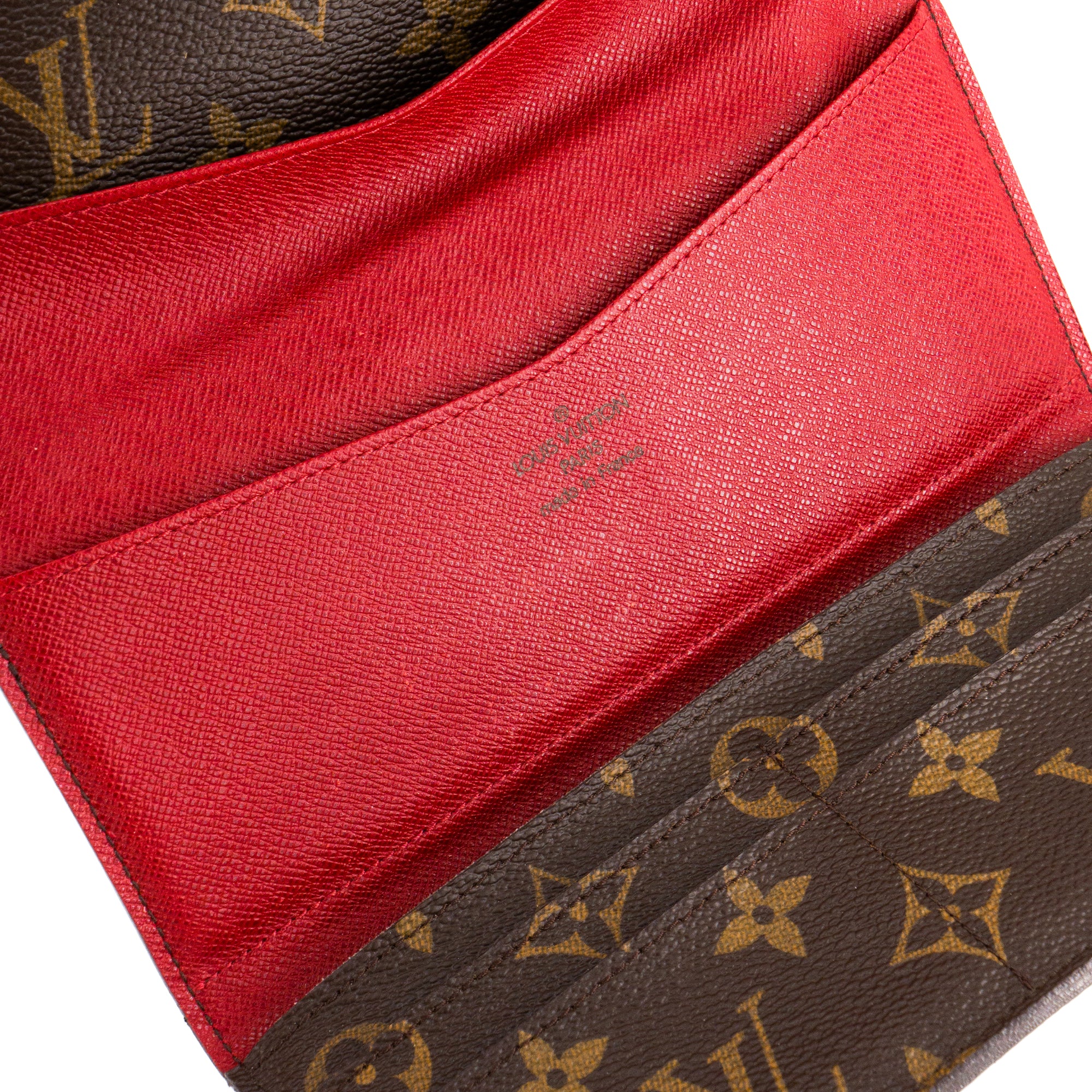 LOUIS VUITTON - Portefeuille Joséphine Louis Vuitton en toile monogrammée marron
