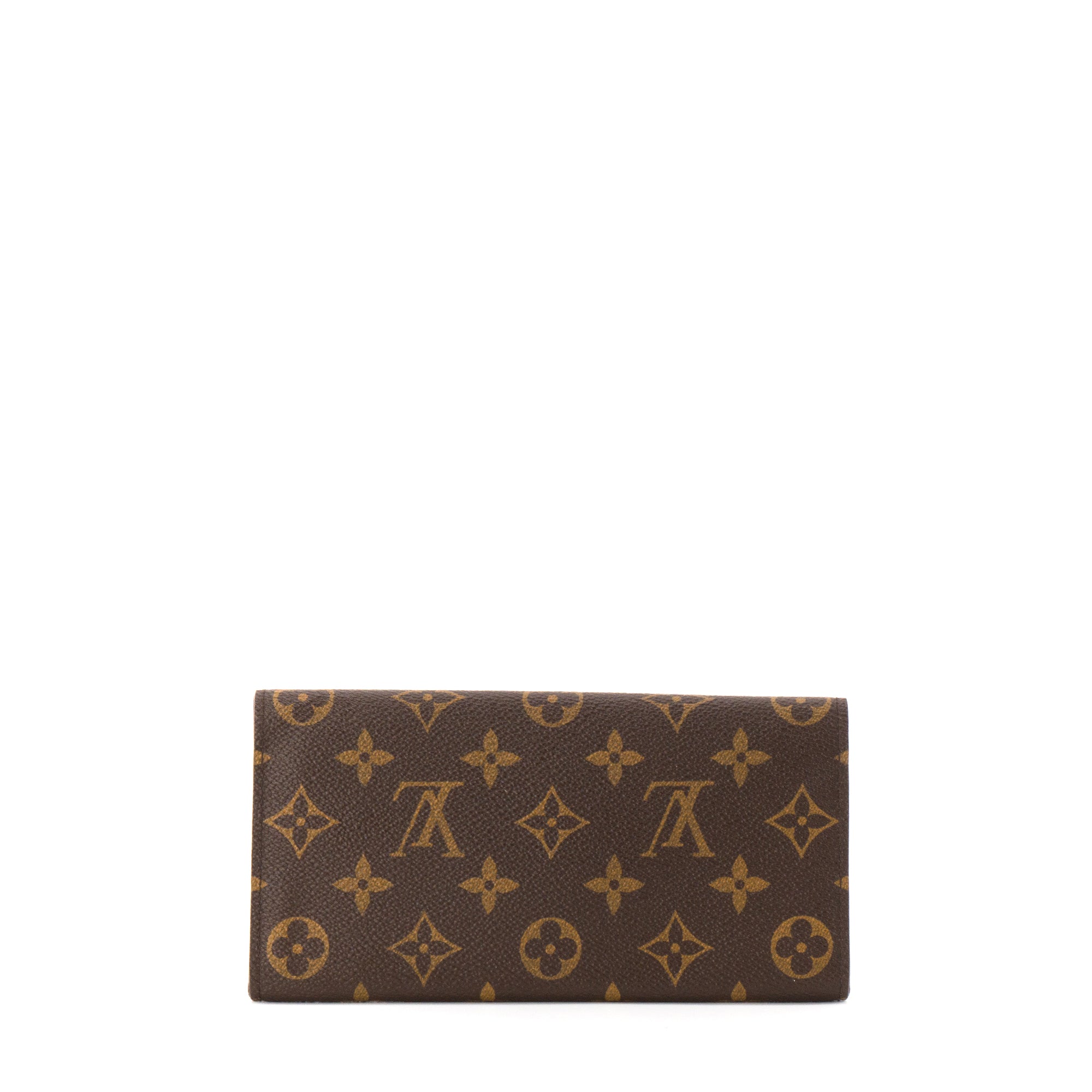 LOUIS VUITTON - Portefeuille Joséphine Louis Vuitton en toile monogrammée marron