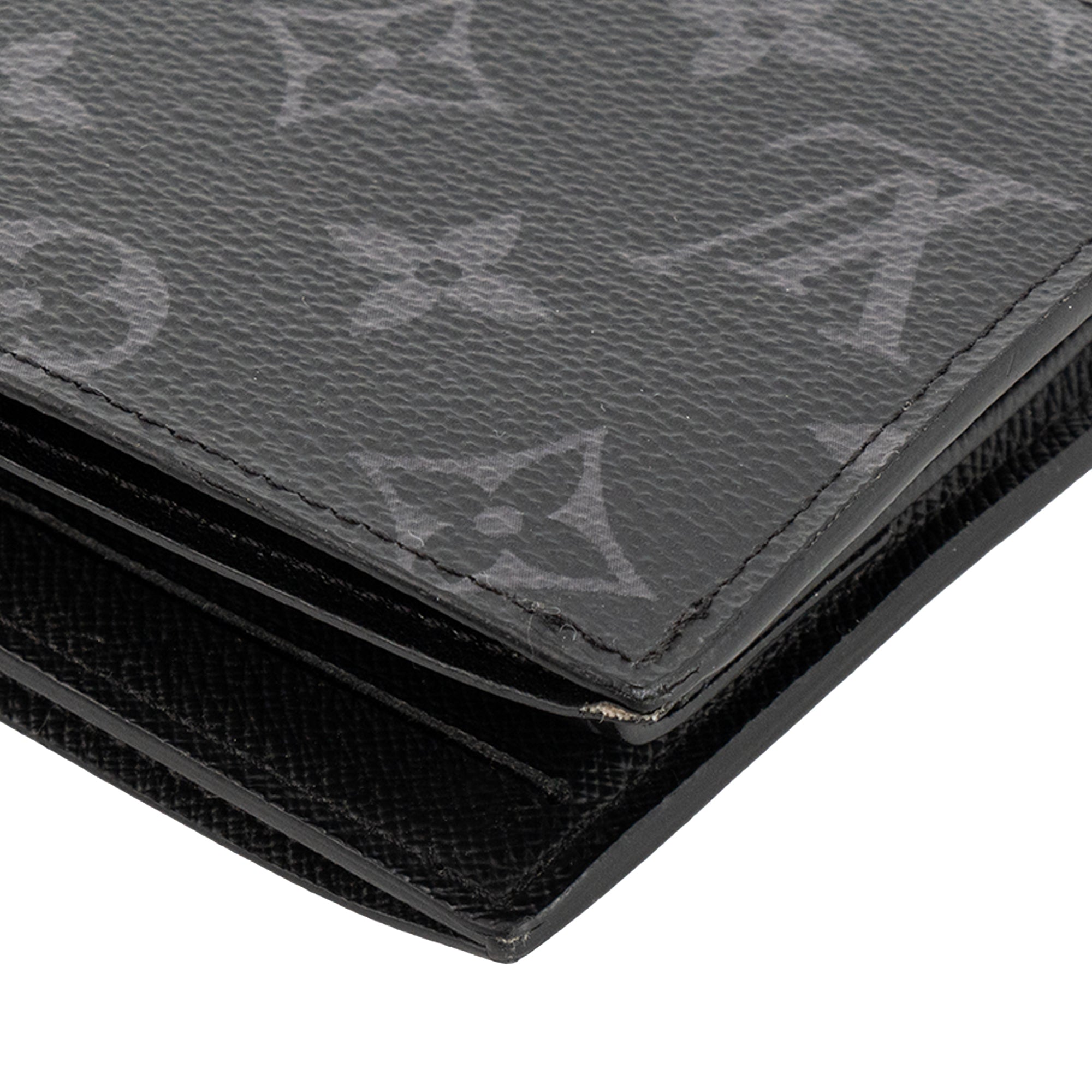 LOUIS VUITTON - Portefeuille Multiple Louis Vuitton en toile enduite monogrammée éclipse