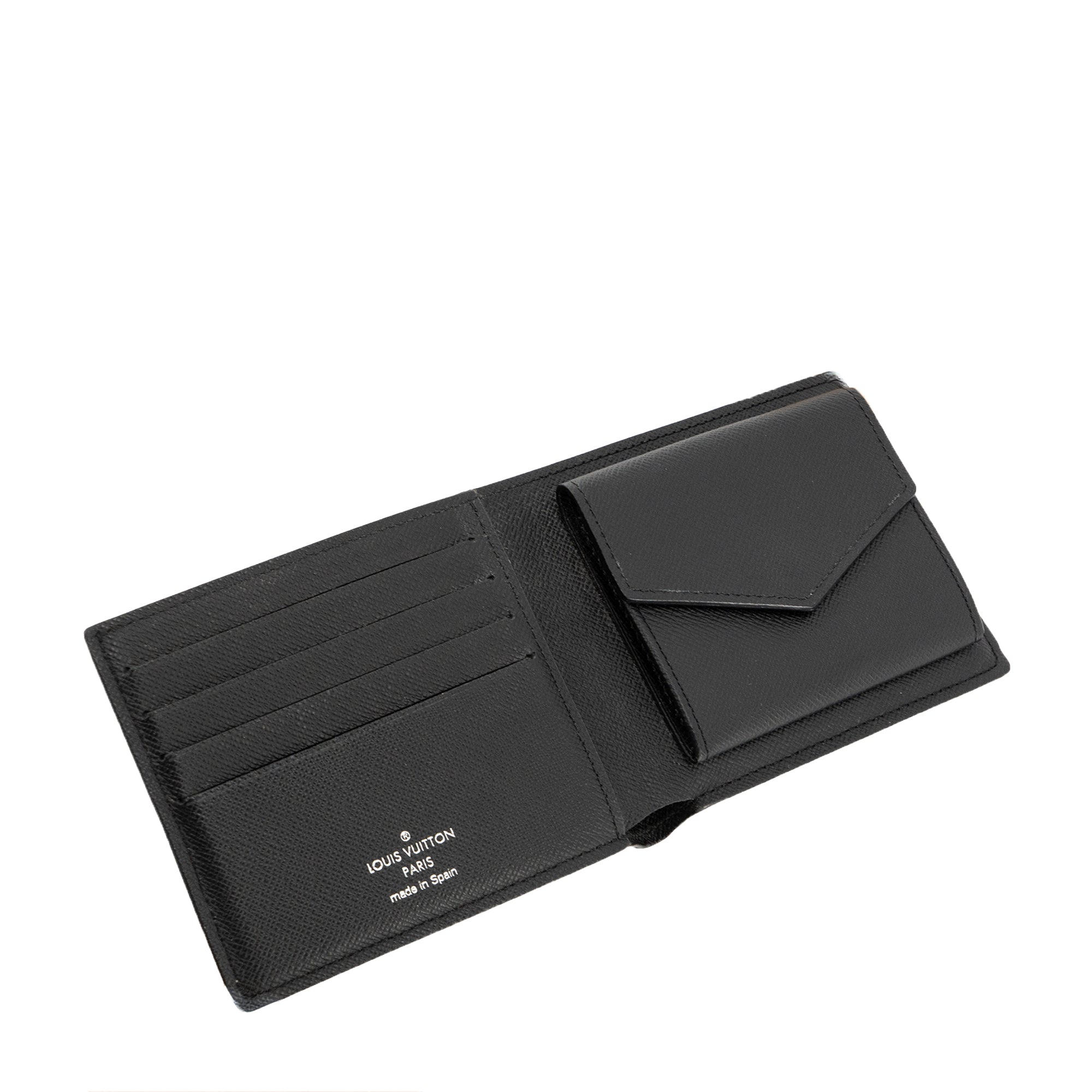 LOUIS VUITTON - Portefeuille Multiple Louis Vuitton en toile enduite monogrammée éclipse