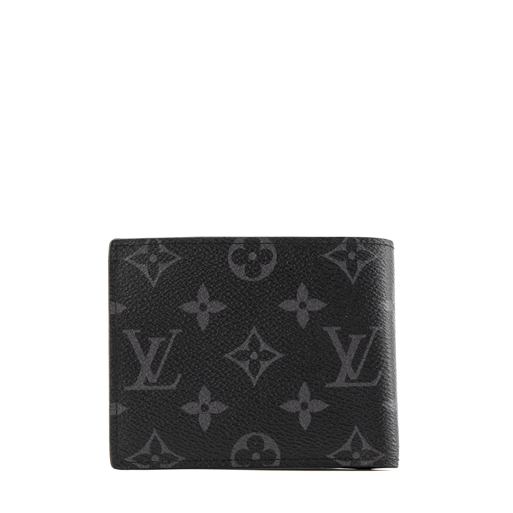 LOUIS VUITTON - Portefeuille Multiple Louis Vuitton en toile enduite monogrammée éclipse