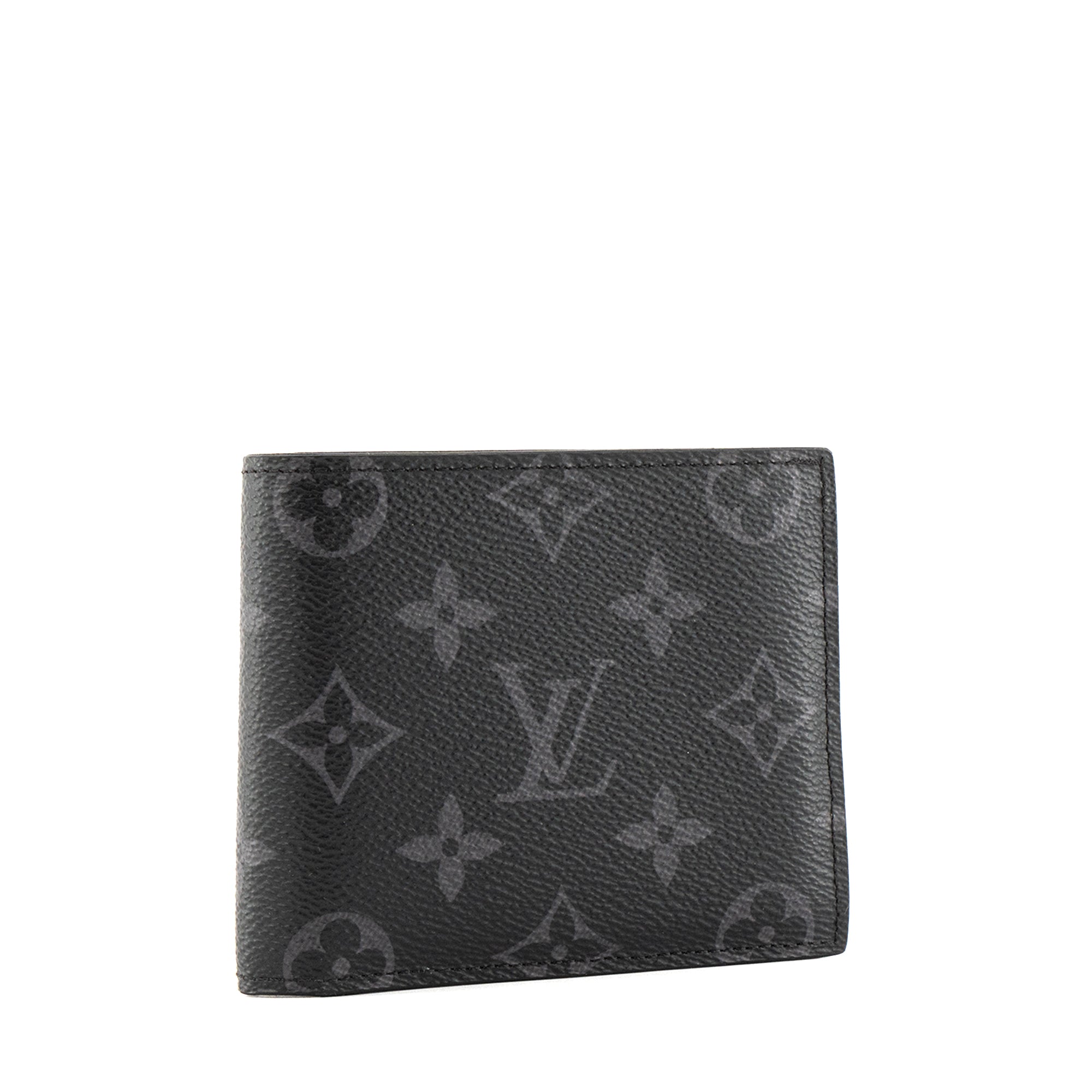 LOUIS VUITTON - Portefeuille Multiple Louis Vuitton en toile enduite monogrammée éclipse
