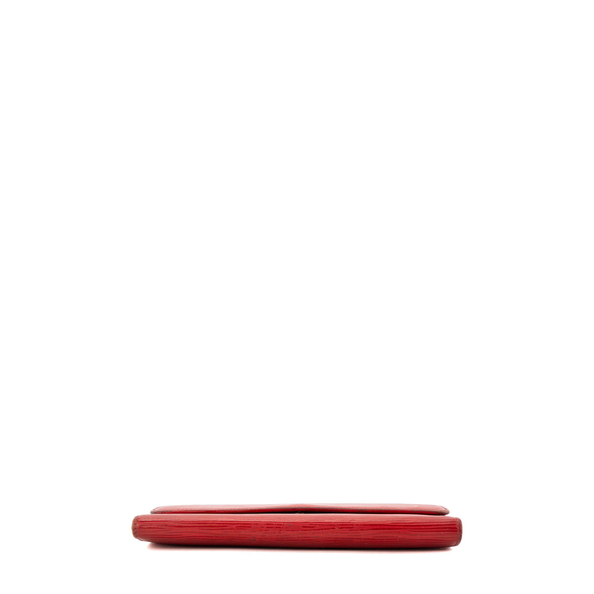 LOUIS VUITTON - Portefeuille Sarah Louis Vuitton en cuir épi rouge