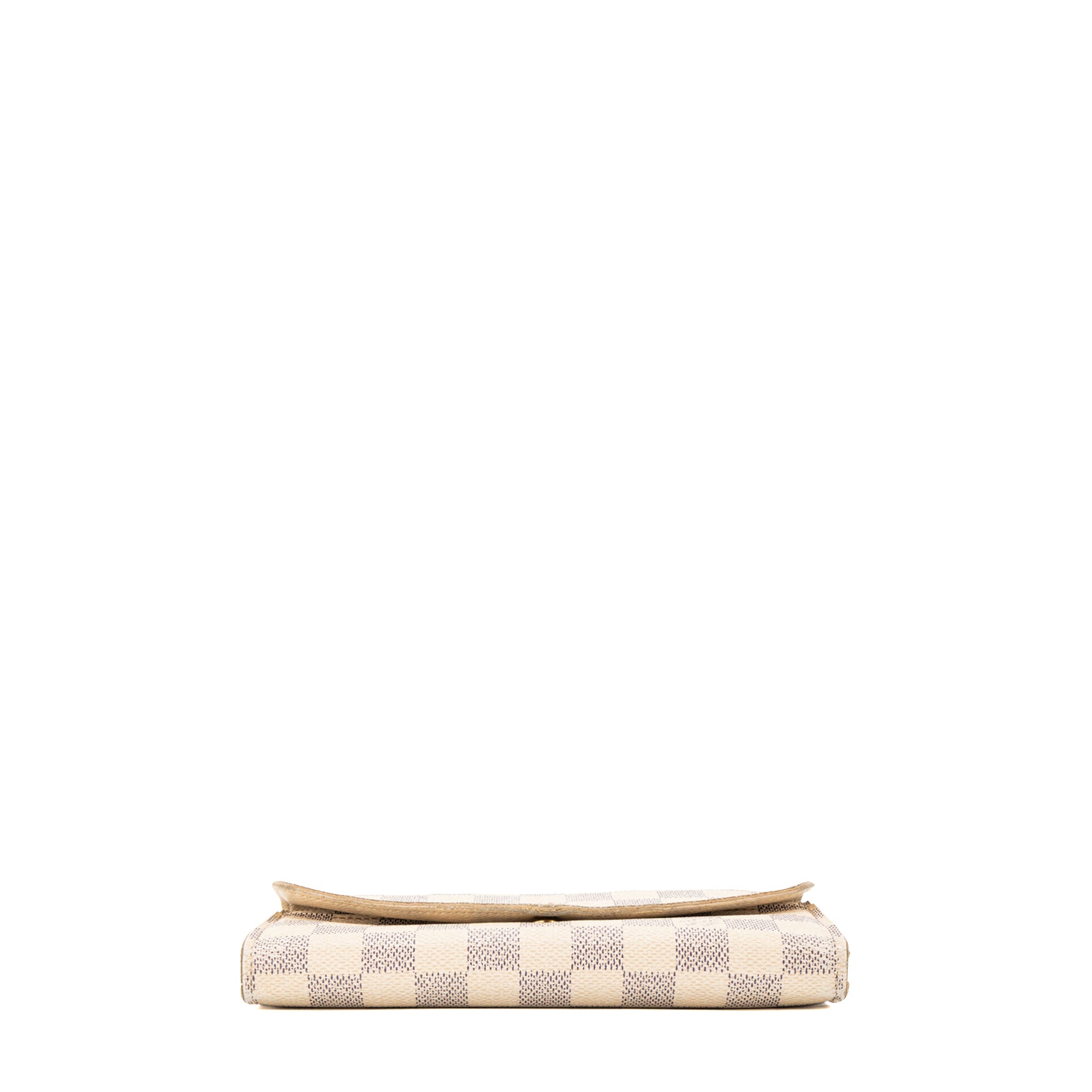 LOUIS VUITTON - Portefeuille Sarah Louis Vuitton en toile damier azur