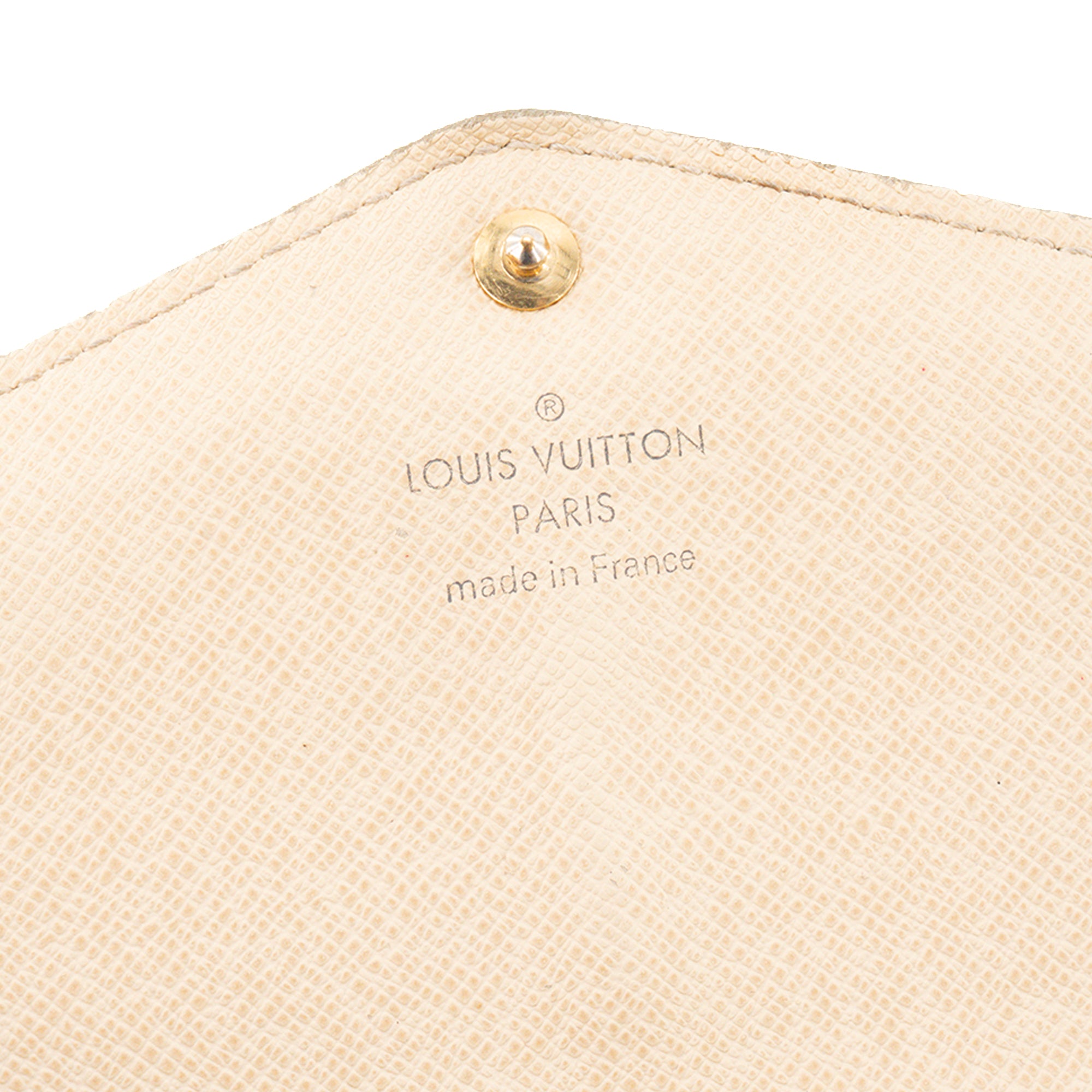 LOUIS VUITTON - Portefeuille Sarah Louis Vuitton en toile damier azur