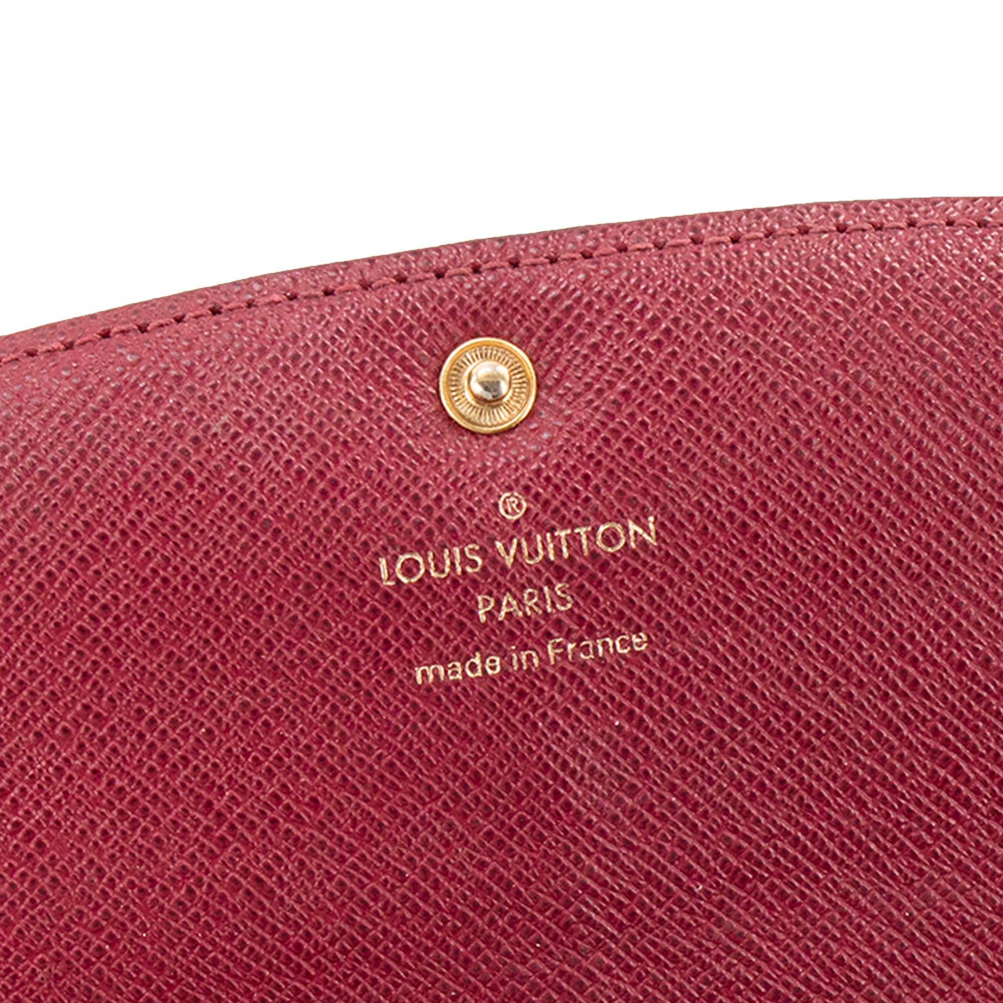 LOUIS VUITTON - Portefeuille Sarah Louis Vuitton en toile enduite monogrammée