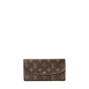LOUIS VUITTON - Portefeuille Sarah Louis Vuitton en toile enduite monogrammée