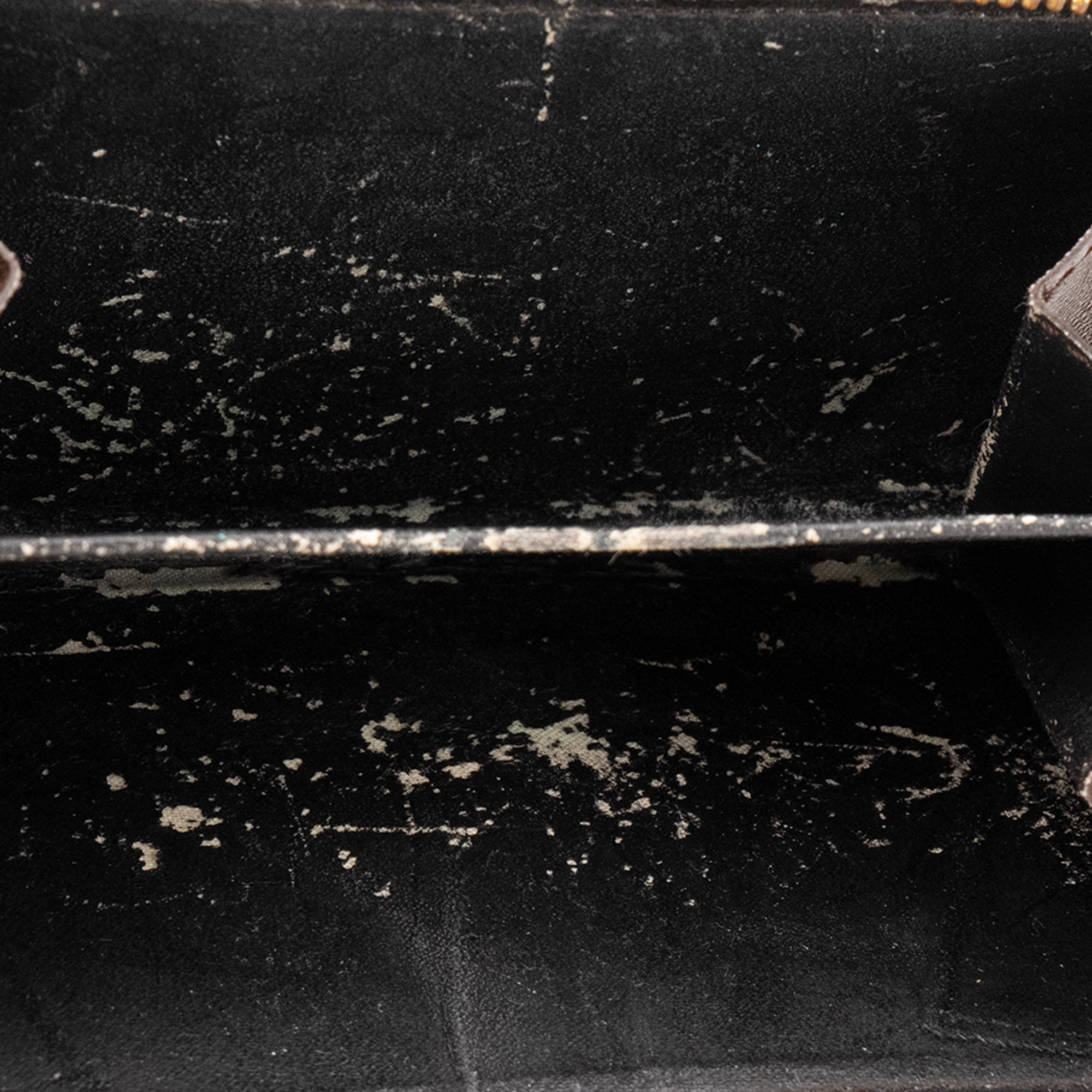 LOUIS VUITTON - Portefeuille Trésor Louis Vuitton en toile damier ébène