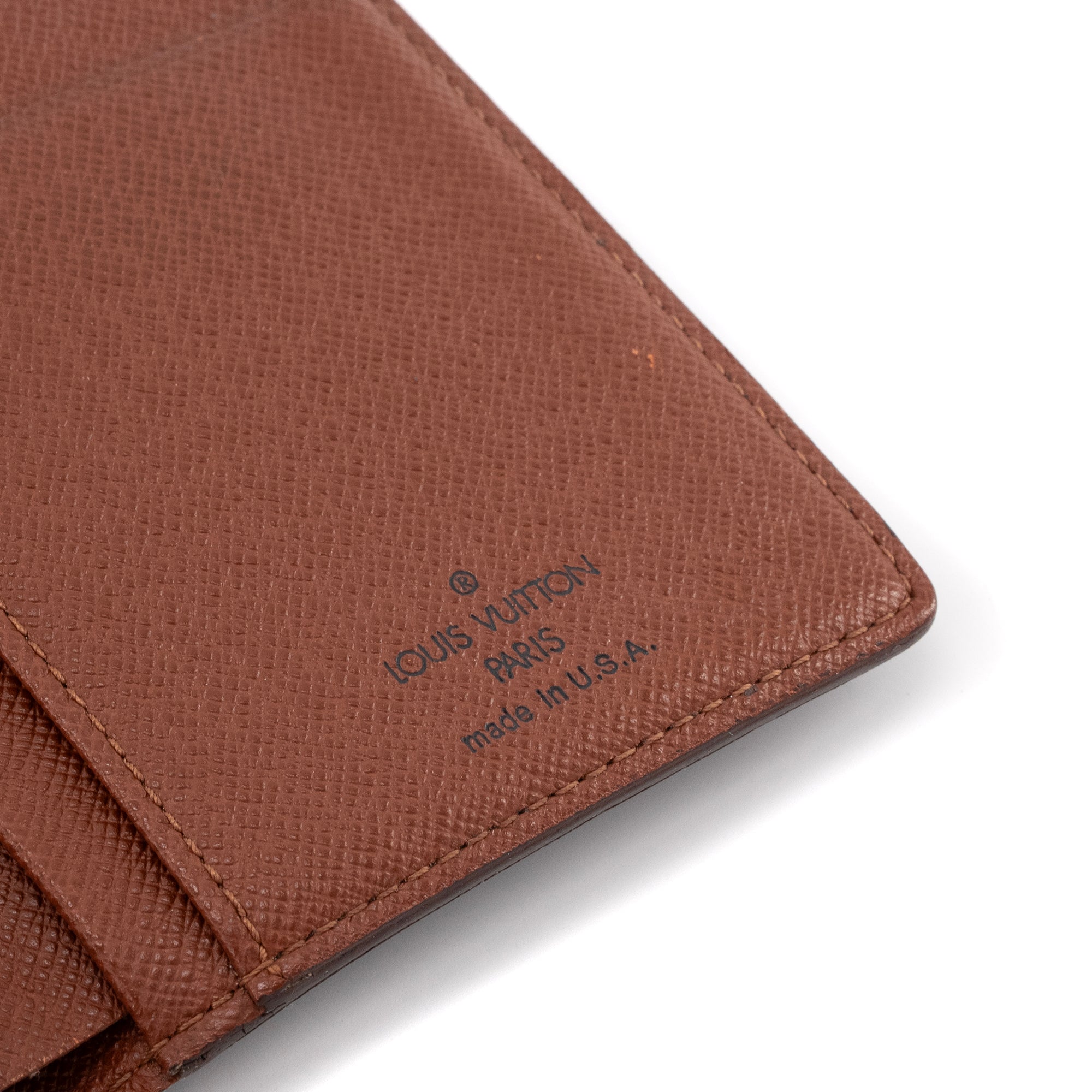 LOUIS VUITTON - Portefeuille Viennois Louis Vuitton en toile enduite monogrammée vintage