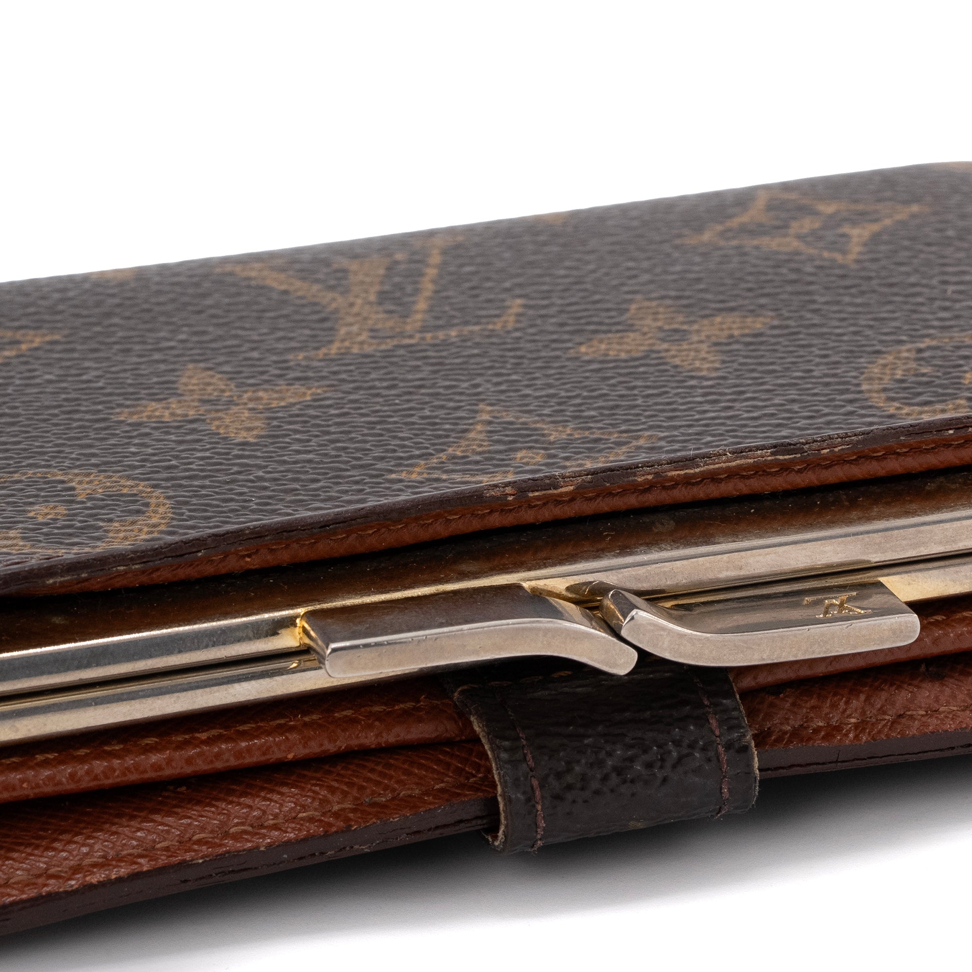 LOUIS VUITTON - Portefeuille Viennois Louis Vuitton en toile enduite monogrammée vintage