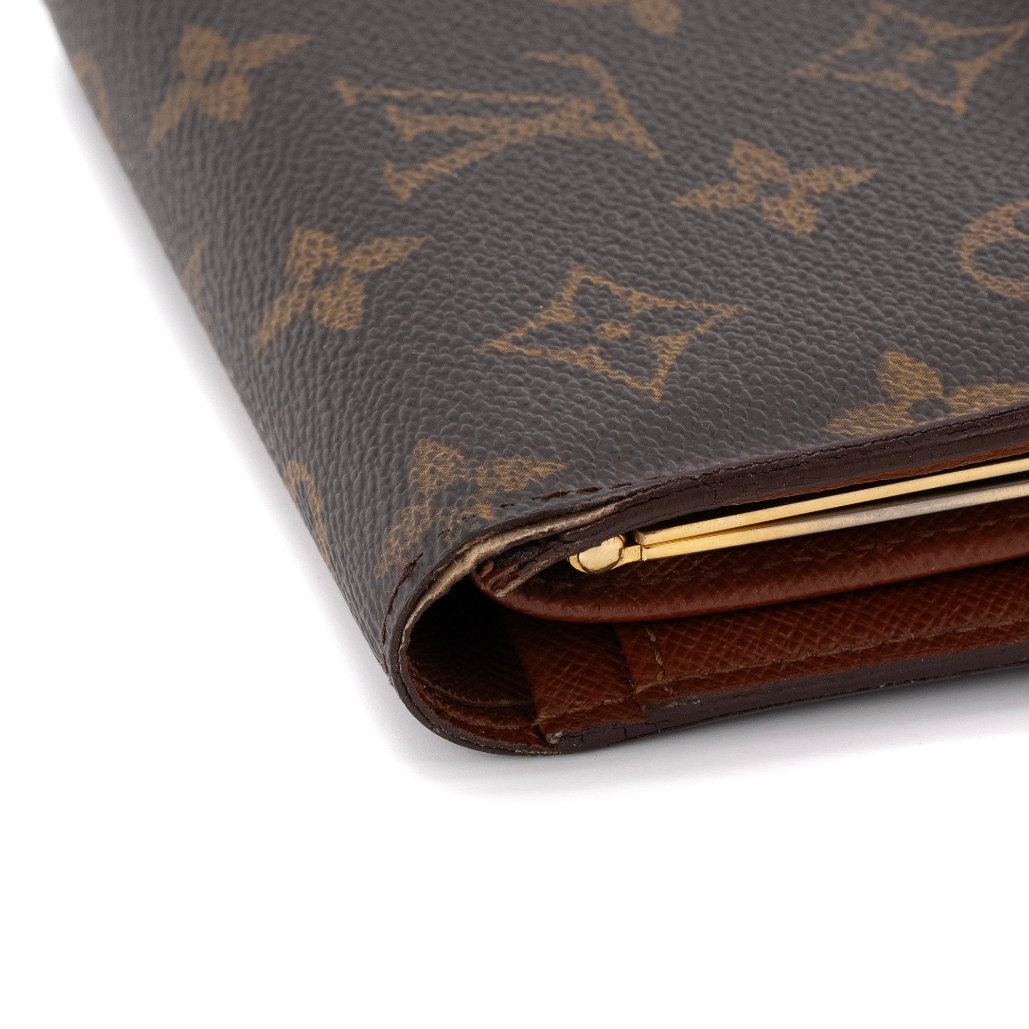 LOUIS VUITTON - Portefeuille Viennois Louis Vuitton en toile enduite monogrammée vintage