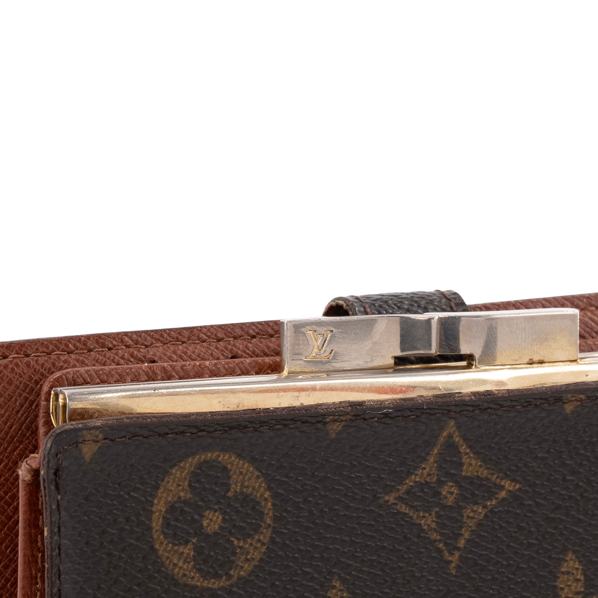 LOUIS VUITTON - Portefeuille Viennois Louis Vuitton en toile enduite monogrammée vintage