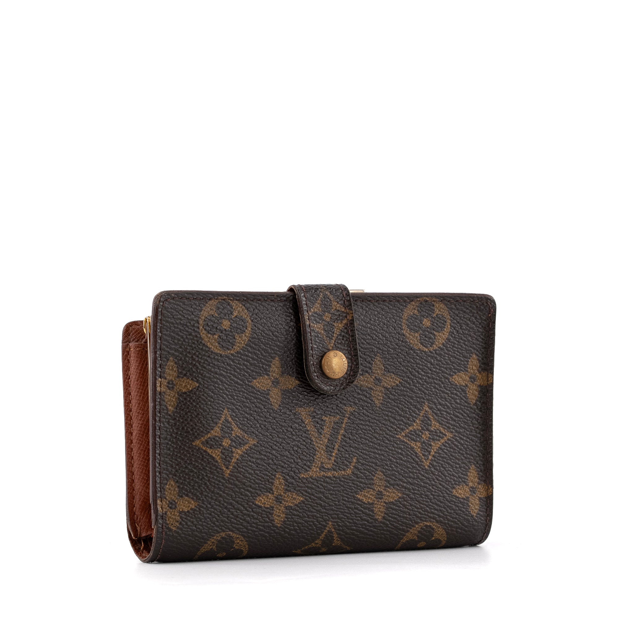 LOUIS VUITTON - Portefeuille Viennois Louis Vuitton en toile enduite monogrammée vintage