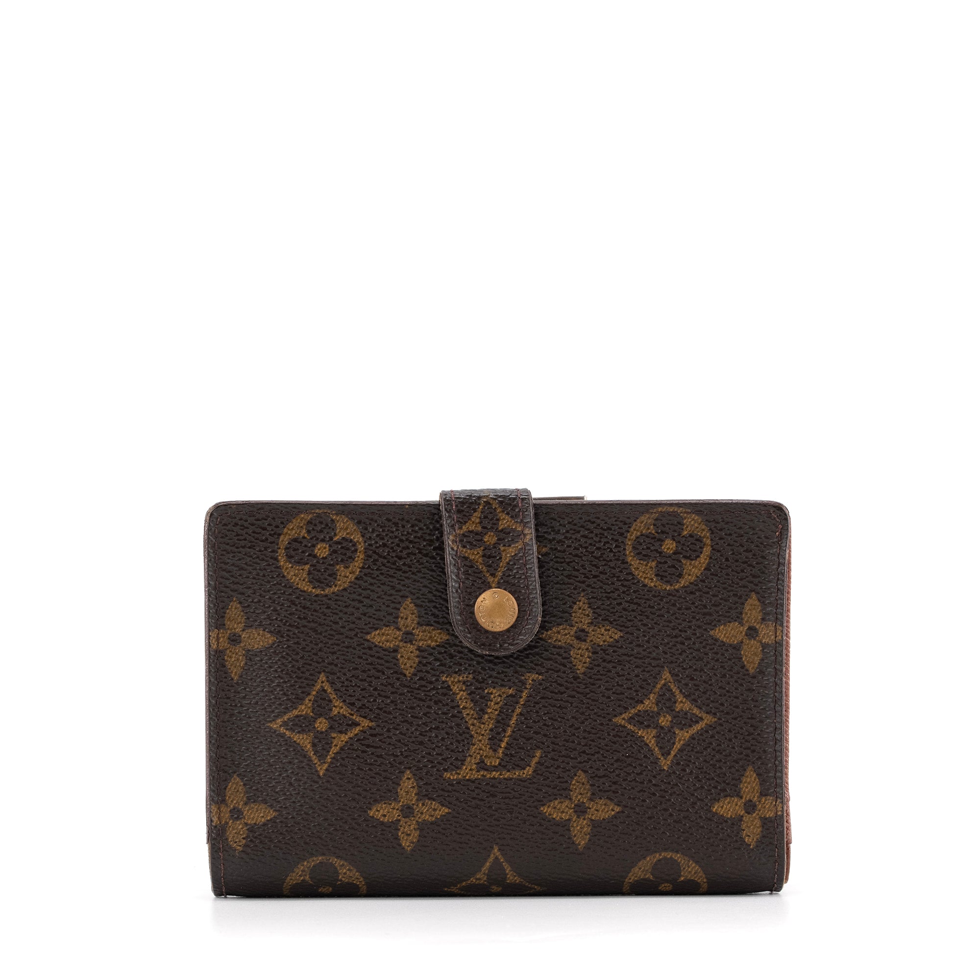 LOUIS VUITTON - Portefeuille Viennois Louis Vuitton en toile enduite monogrammée vintage