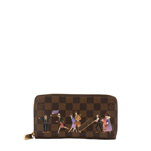 LOUIS VUITTON - Portefeuille Zippy Illustre Louis Vuitton en toile enduite damier édition limitée