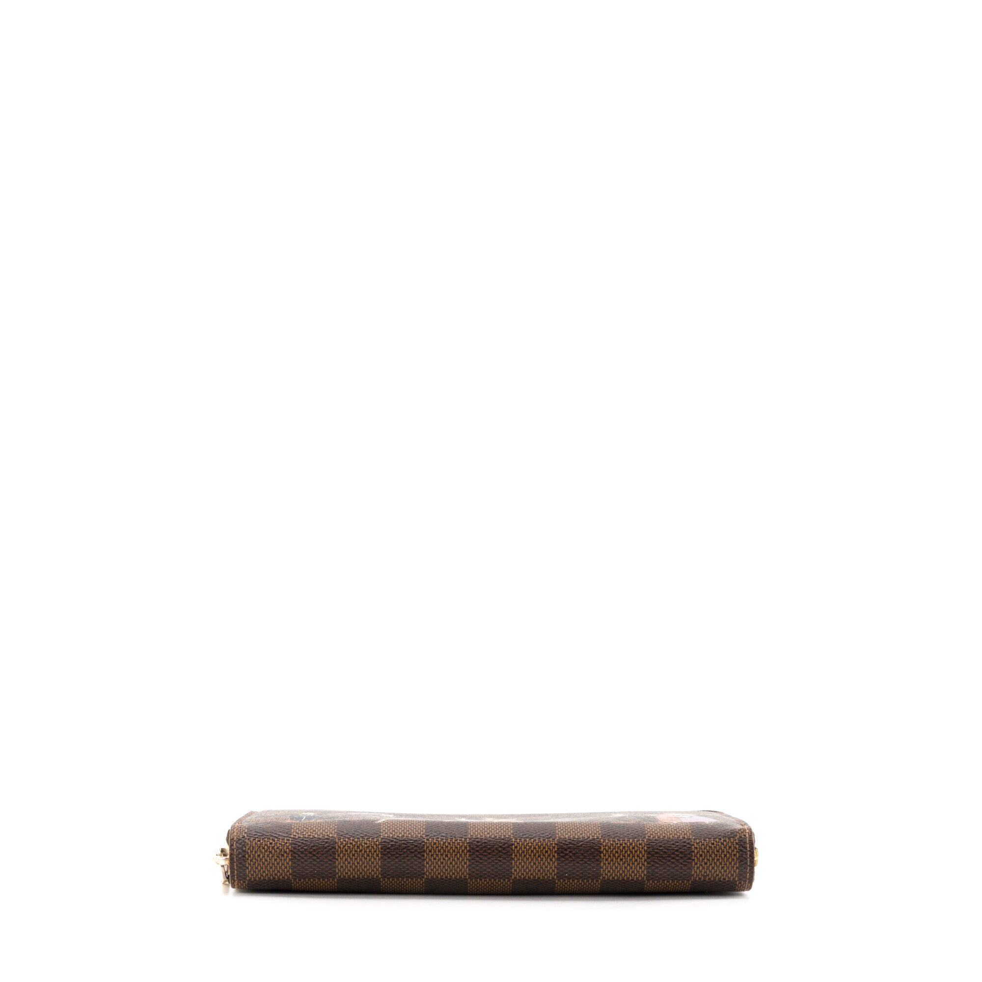 LOUIS VUITTON - Portefeuille Zippy Illustre Louis Vuitton en toile enduite damier édition limitée