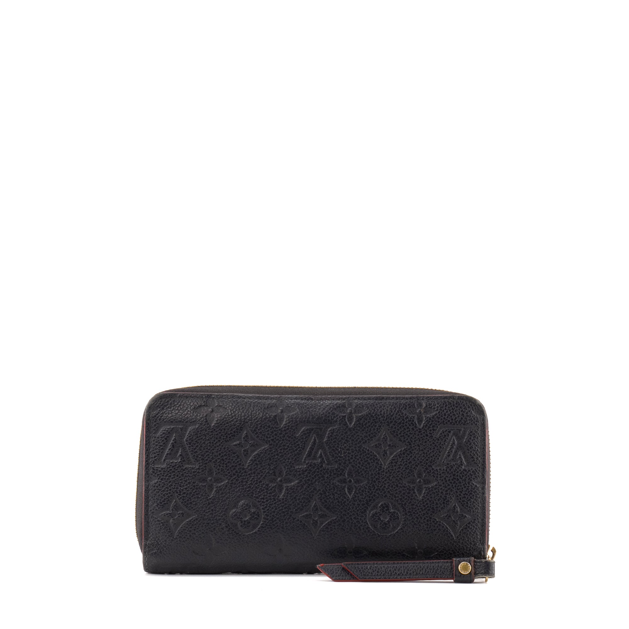 LOUIS VUITTON - Portefeuille Zippy Louis Vuitton en cuir empreinte bleu marine