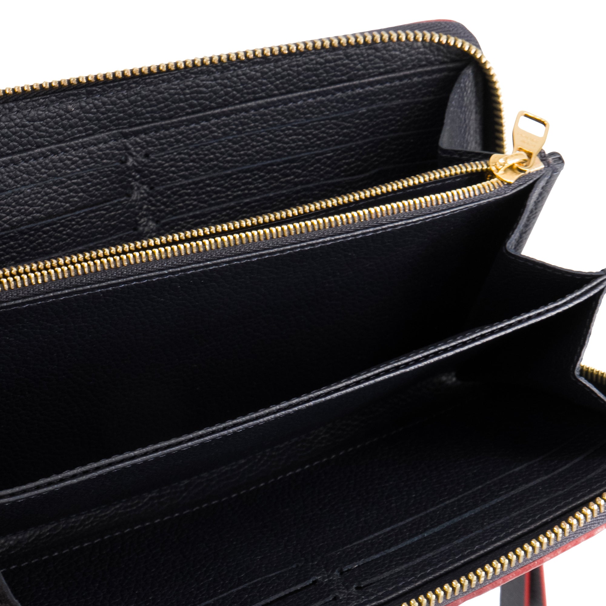 LOUIS VUITTON - Portefeuille Zippy Louis Vuitton en cuir empreinte bleu marine