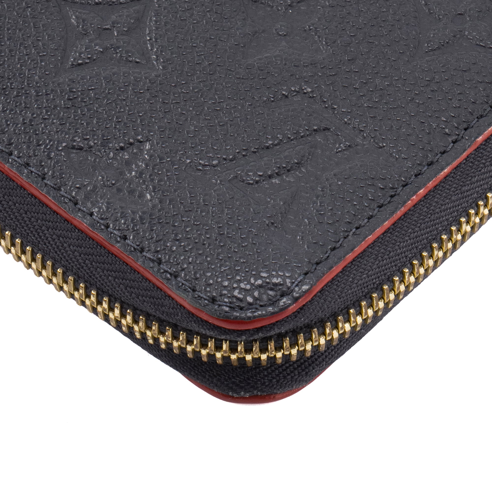 LOUIS VUITTON - Portefeuille Zippy Louis Vuitton en cuir empreinte bleu marine