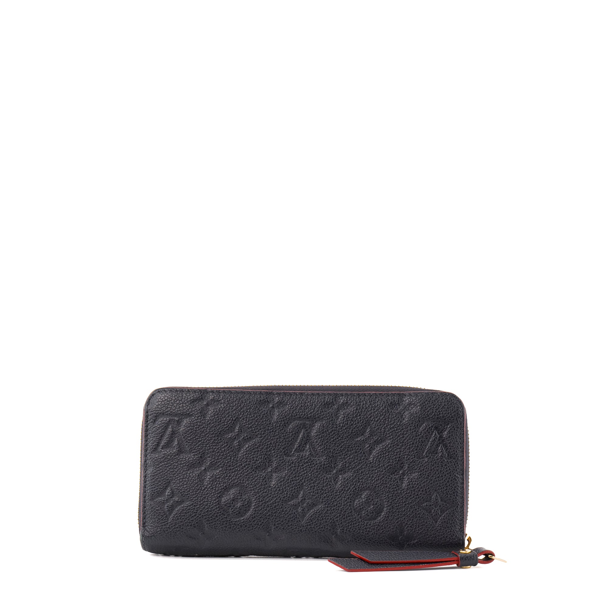 LOUIS VUITTON - Portefeuille Zippy Louis Vuitton en cuir empreinte bleu marine