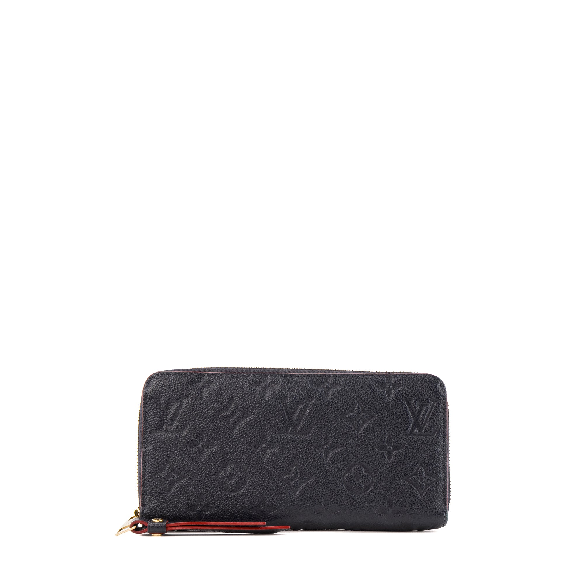 LOUIS VUITTON - Portefeuille Zippy Louis Vuitton en cuir empreinte bleu marine