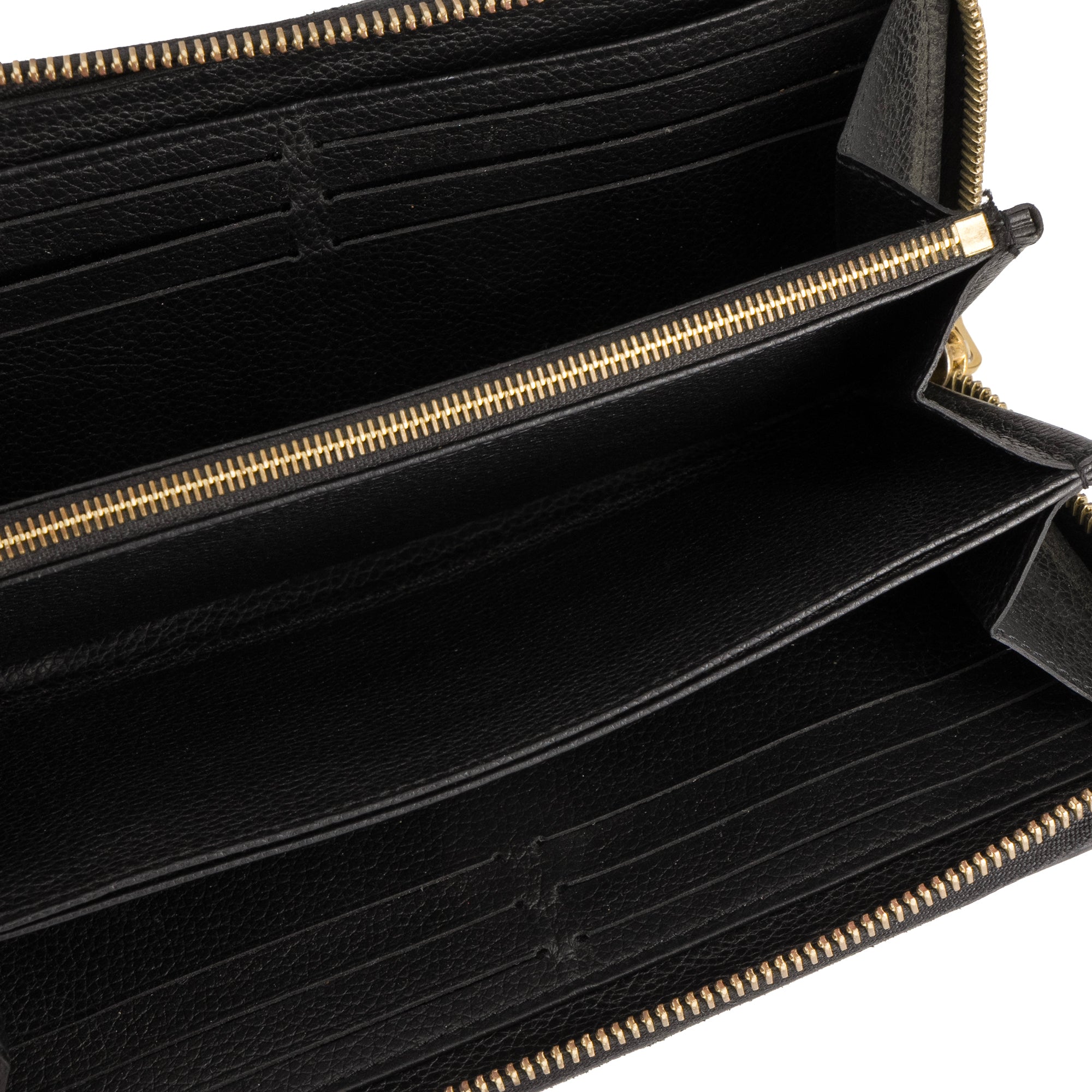 LOUIS VUITTON - Portefeuille Zippy Louis Vuitton en cuir empreinte noir