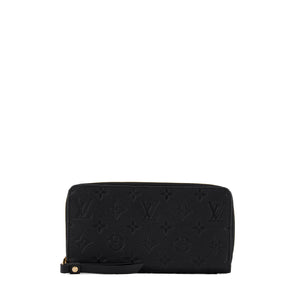 LOUIS VUITTON - Portefeuille Zippy Louis Vuitton en cuir empreinte noir
