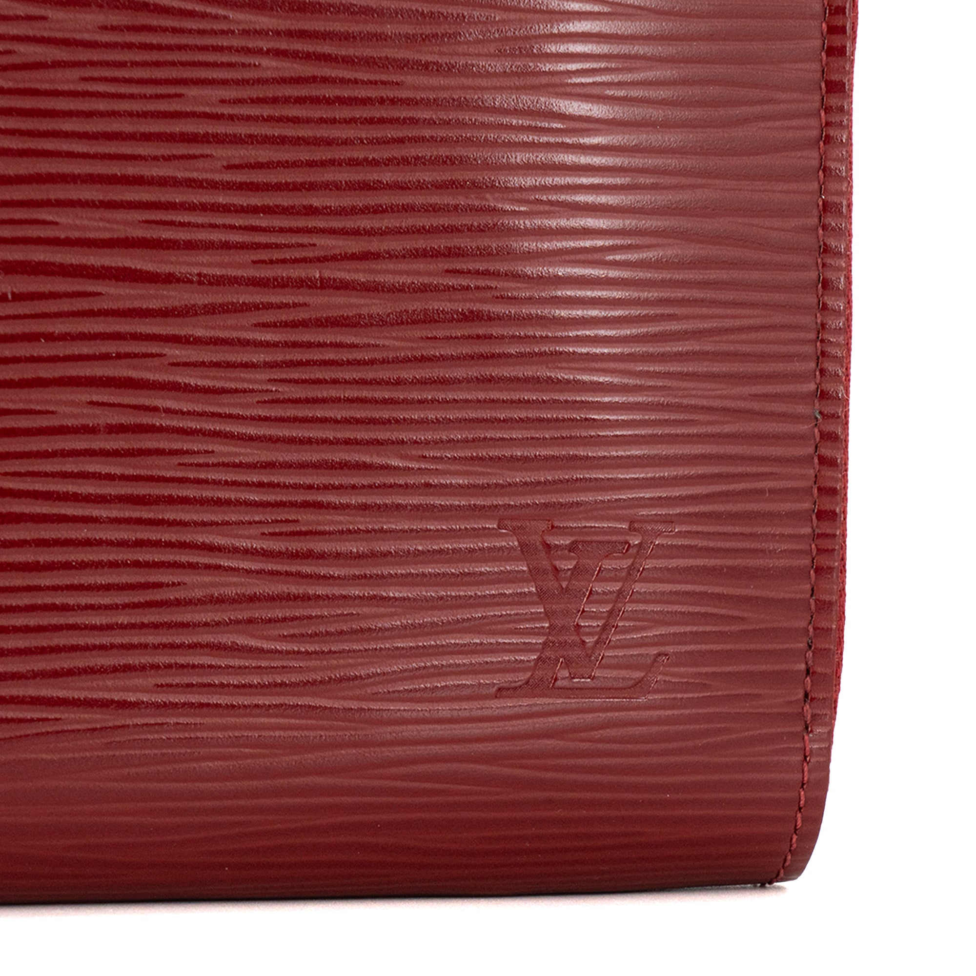 LOUIS VUITTON - Portefeuille Zippy Louis Vuitton en cuir épi rouge