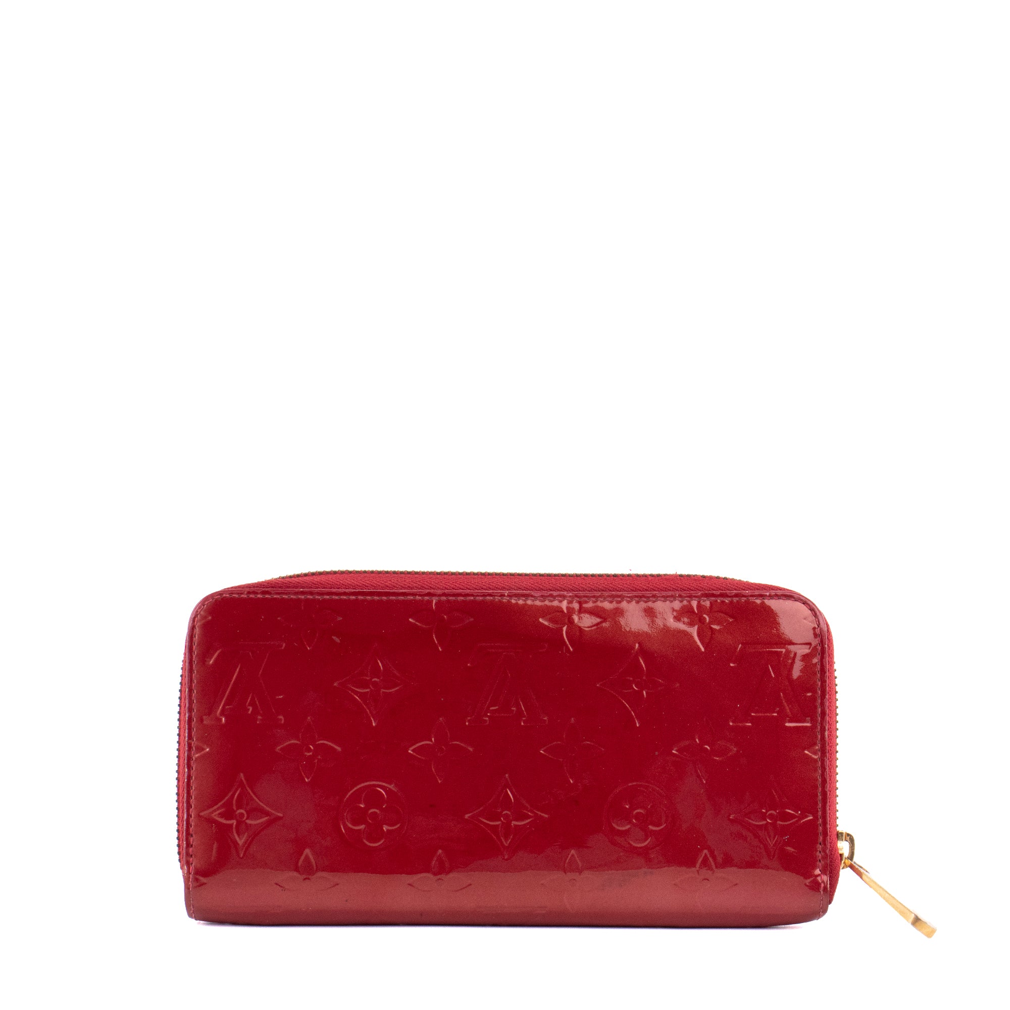 LOUIS VUITTON - Louis Vuitton Zippy wallet in red patent leather