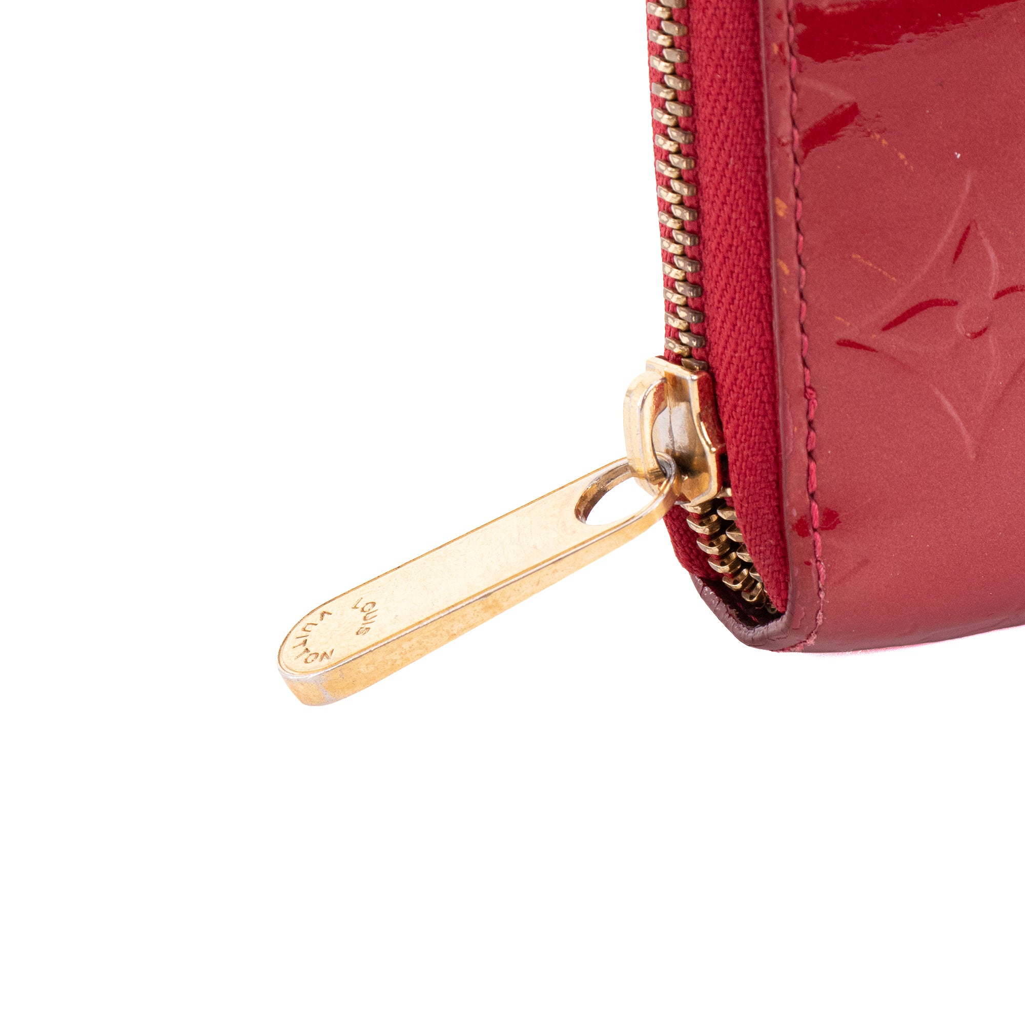 LOUIS VUITTON - Louis Vuitton Zippy wallet in red patent leather