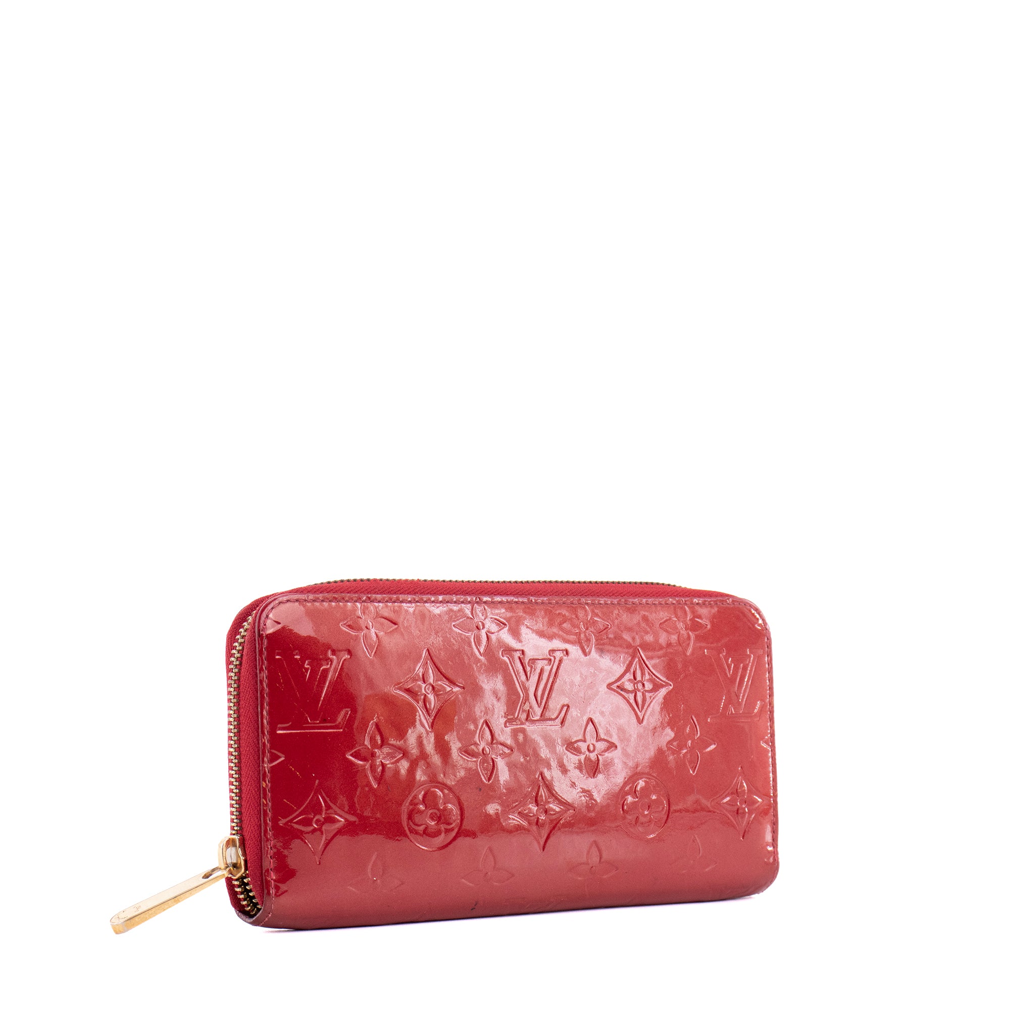 LOUIS VUITTON - Louis Vuitton Zippy wallet in red patent leather