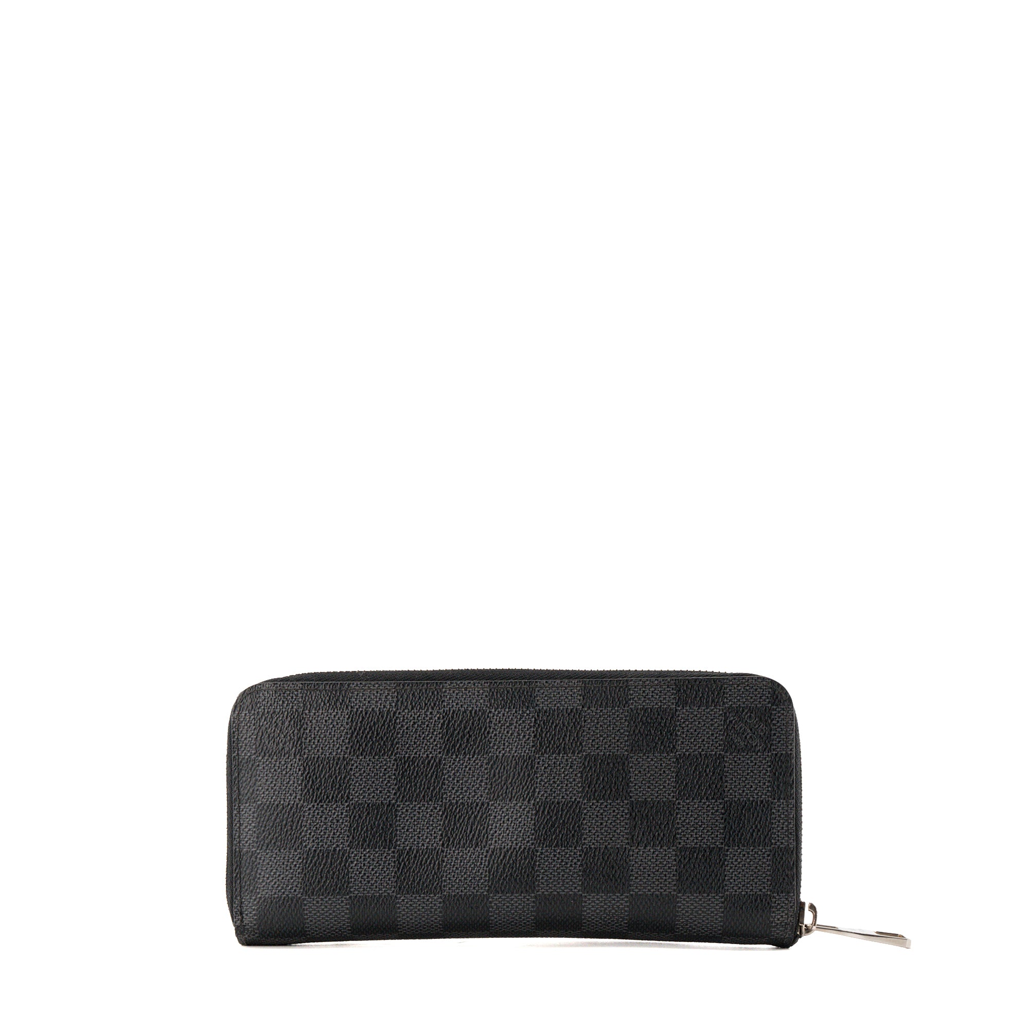 LOUIS VUITTON - Portefeuille Zippy Louis Vuitton en toile damier graphite